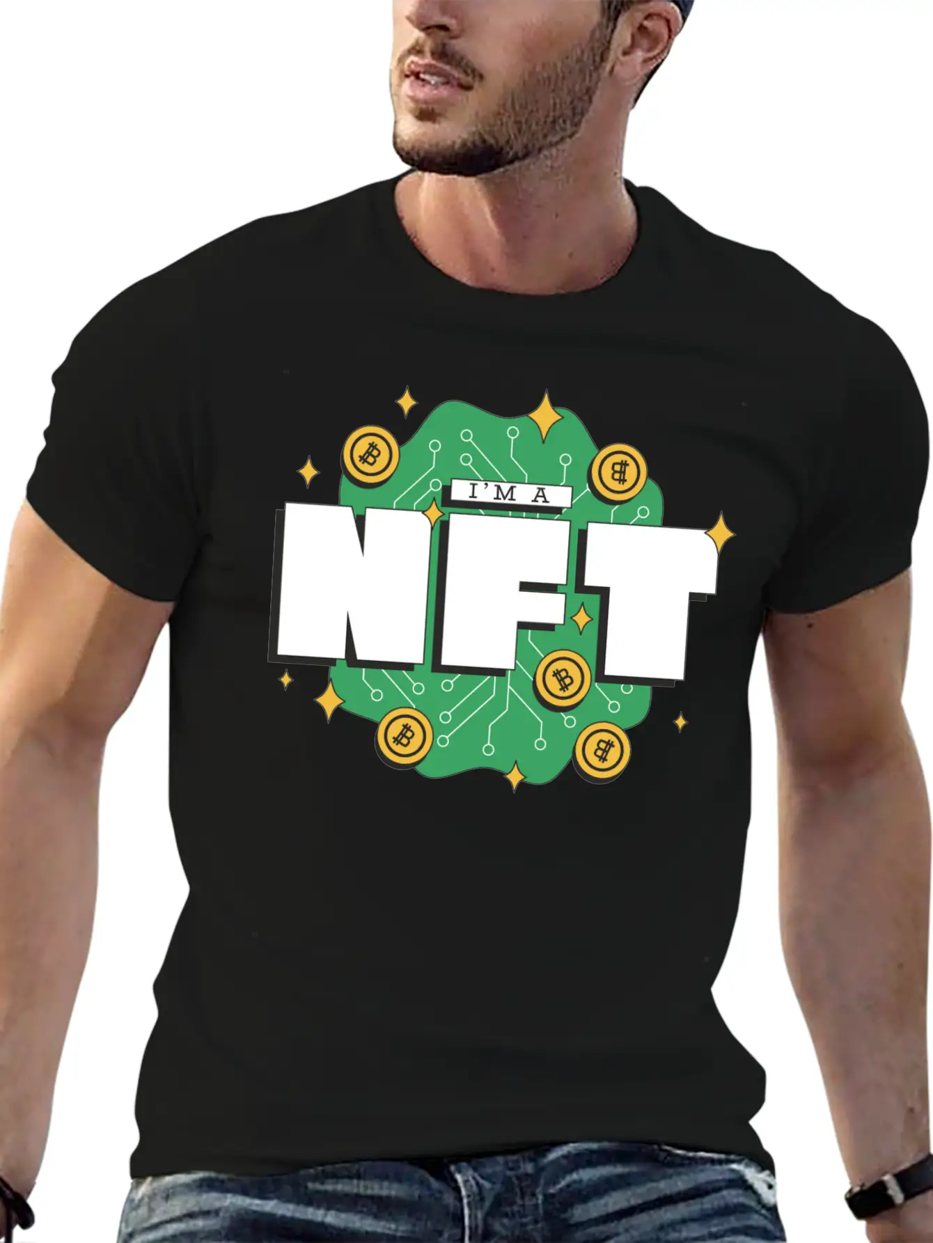 I`m A NFT Cool Metaverse Non Fungible Token Merch Stylish Everyday T-Shirt – Unisex Basic Cotton Tee