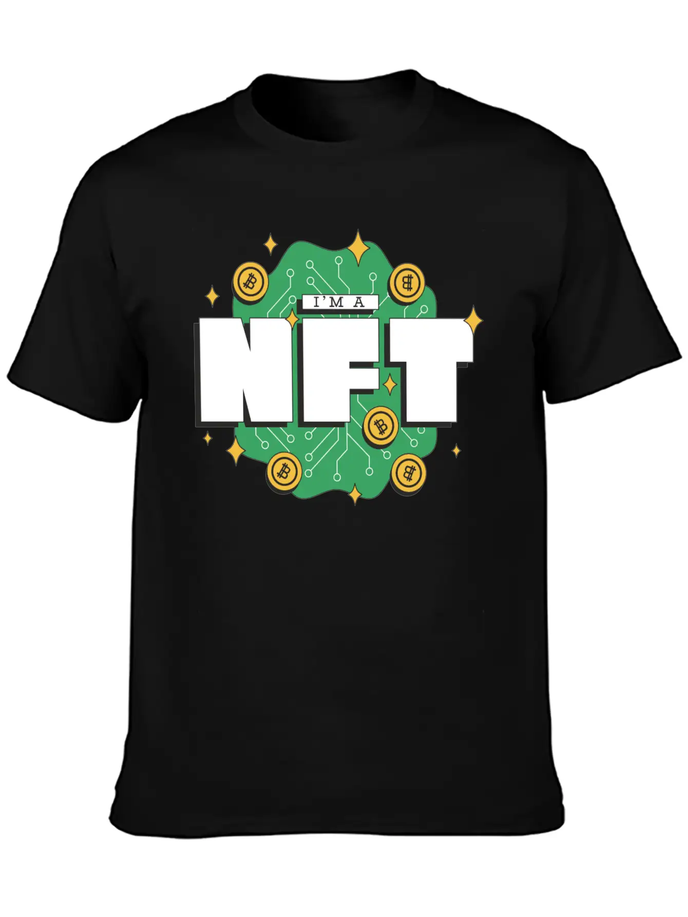 I`m A NFT Cool Metaverse Non Fungible Token Merch Stylish Everyday T-Shirt – Unisex Basic Cotton Tee