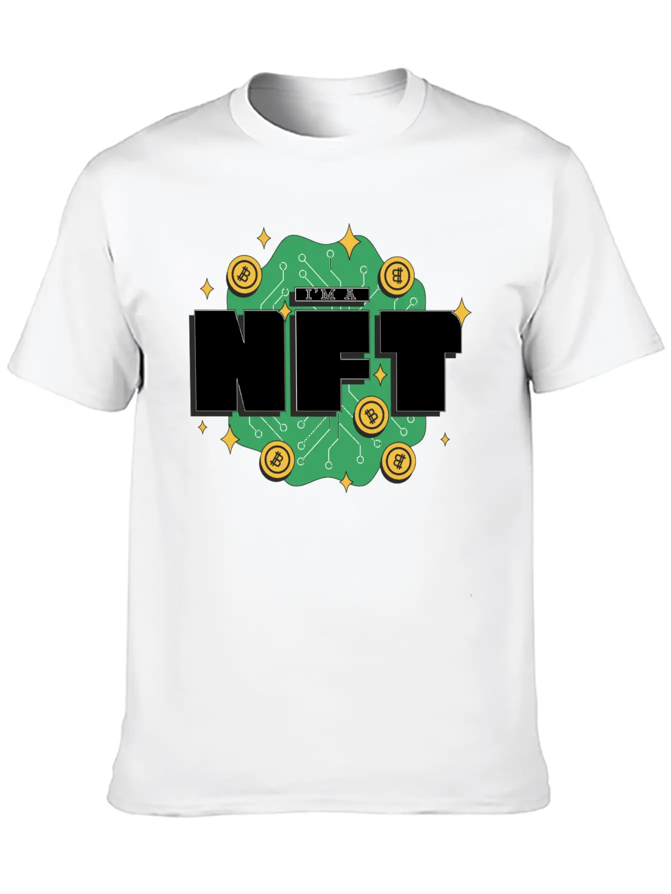 I`m A NFT Cool Metaverse Non Fungible Token Merch Stylish Everyday T-Shirt – Unisex Basic Cotton Tee