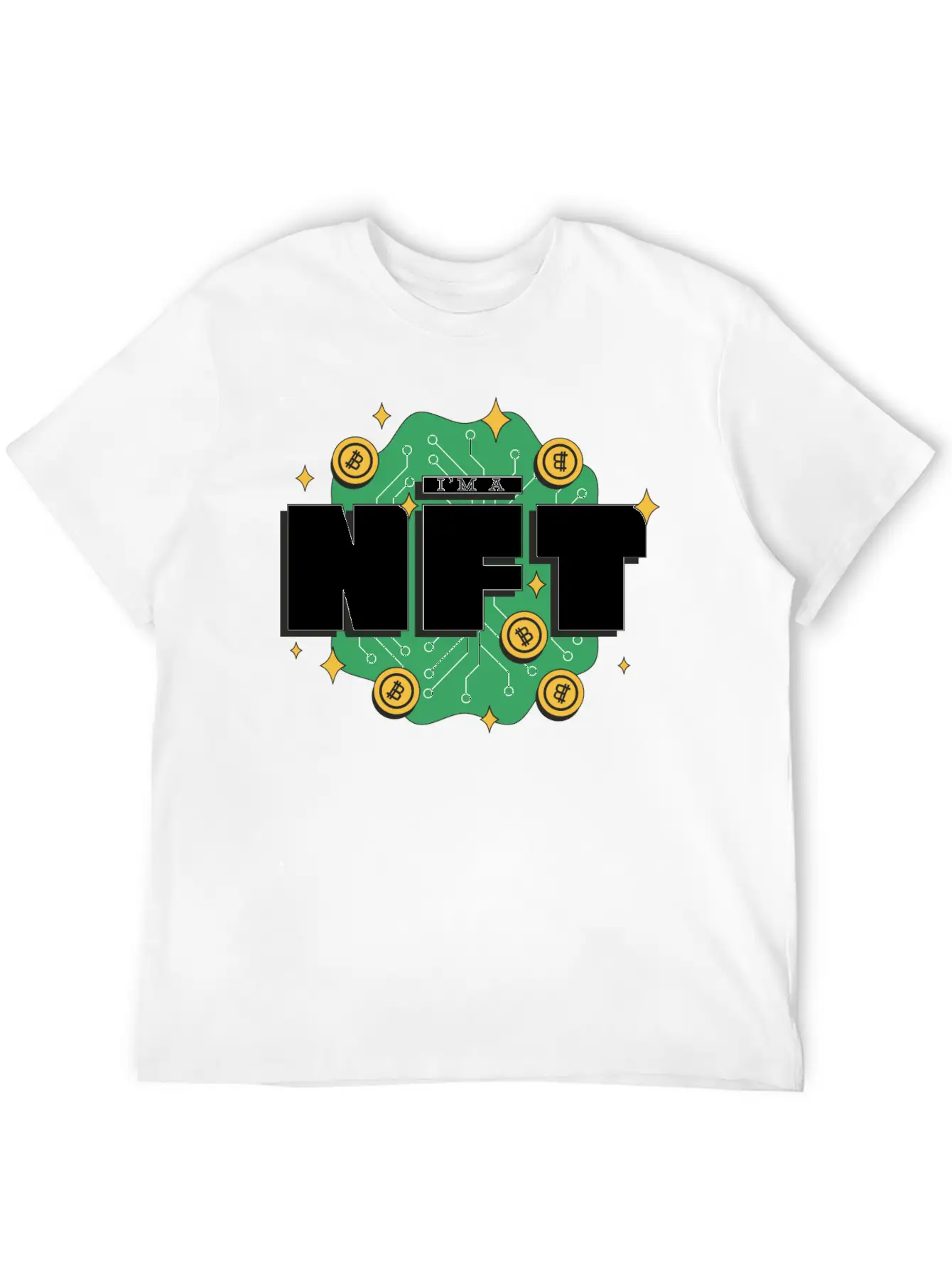 I`m A NFT Cool Metaverse Non Fungible Token Merch Stylish Everyday T-Shirt – Unisex Basic Cotton Tee