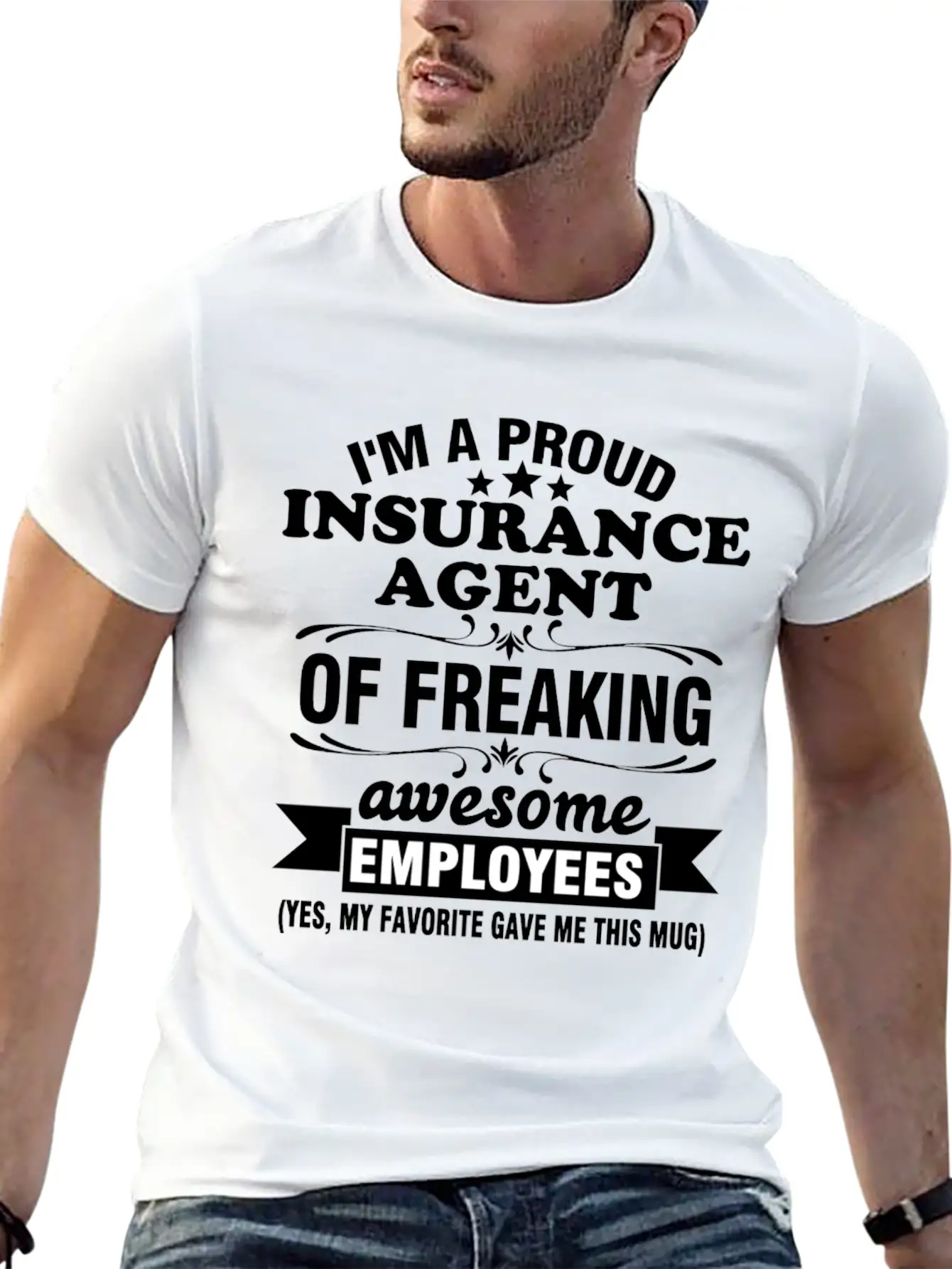I'm A Proud Insurance Agent Of Freaking Awesome Timeless Short Sleeve Tee – Comfy And Minimalist Design