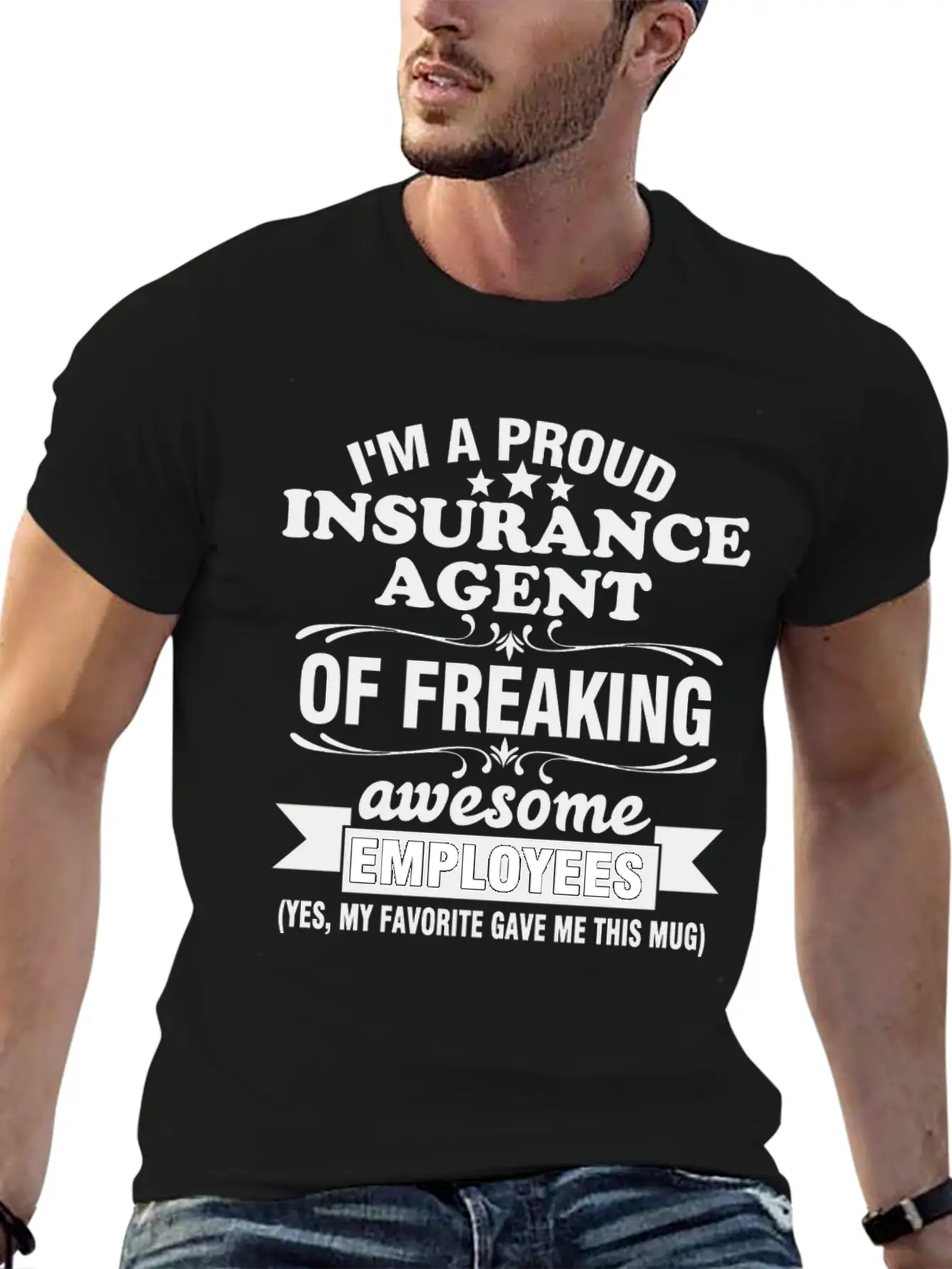 I'm A Proud Insurance Agent Of Freaking Awesome Timeless Short Sleeve Tee – Comfy And Minimalist Design