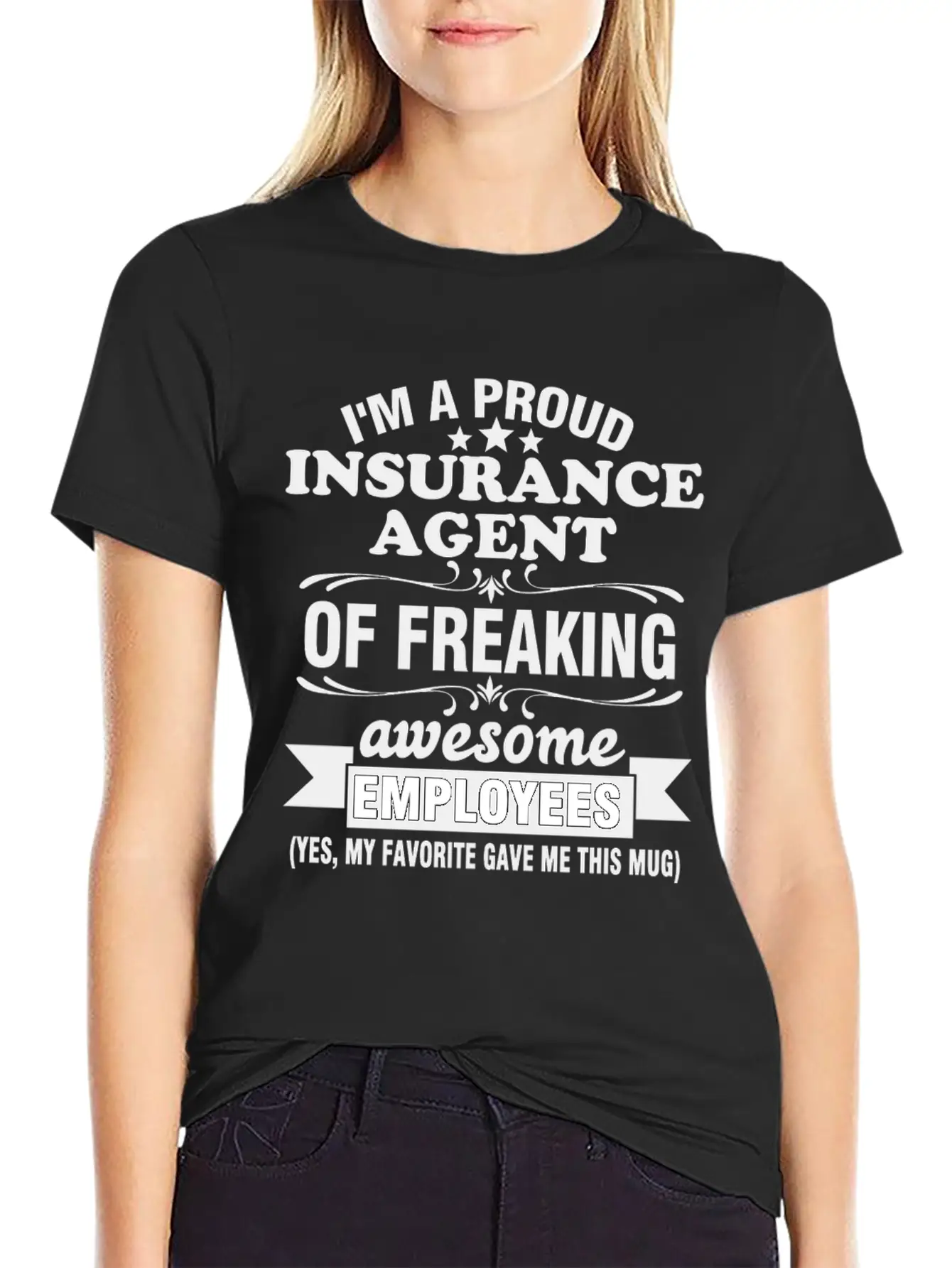 I'm A Proud Insurance Agent Of Freaking Awesome Timeless Short Sleeve Tee – Comfy And Minimalist Design