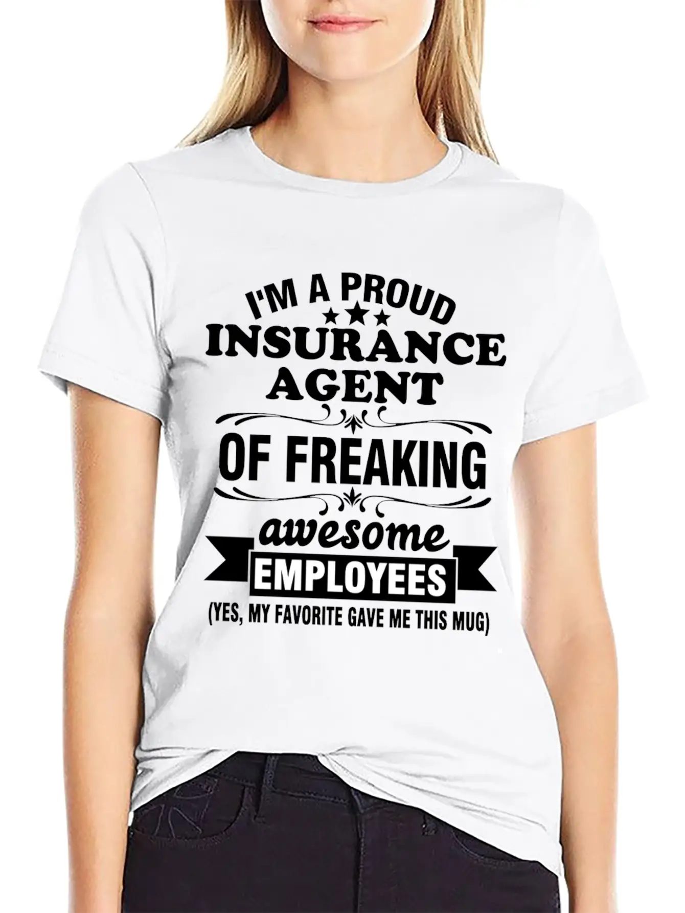 I'm A Proud Insurance Agent Of Freaking Awesome Timeless Short Sleeve Tee – Comfy And Minimalist Design