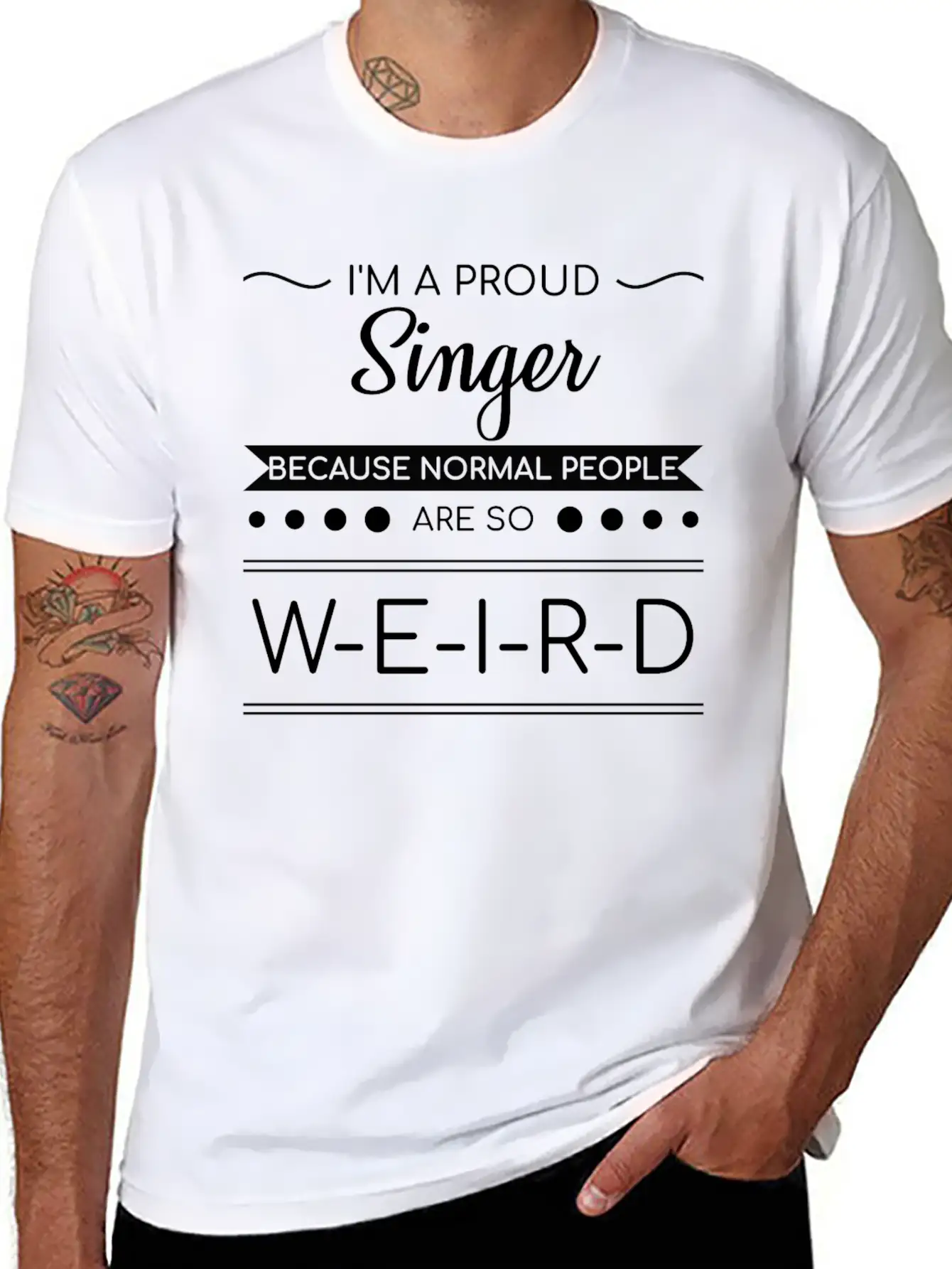 I'm A Proud Singer Funny Gift Timeless Short Sleeve Tee – Comfy And Minimalist Design
