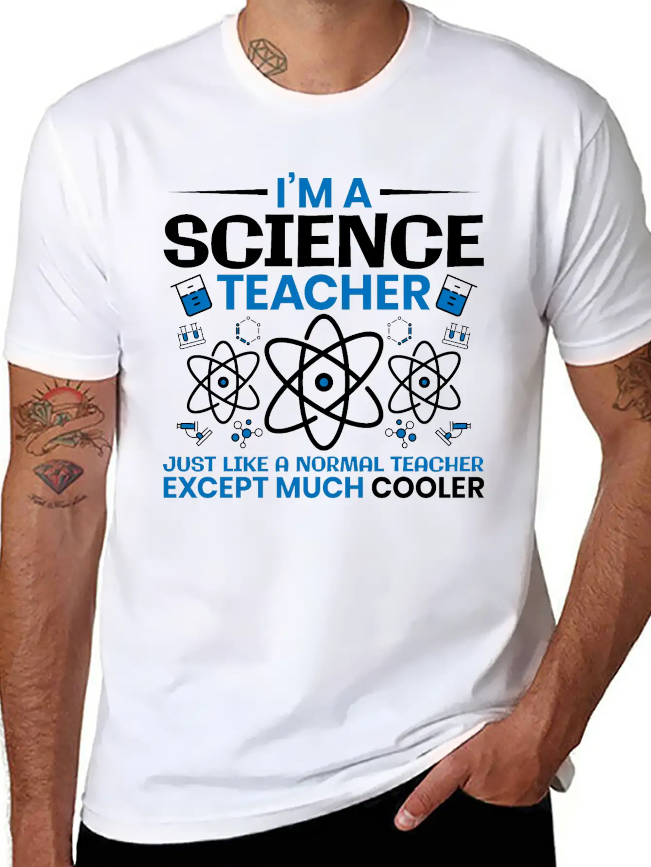 I'm A Science Teacher Just Like A Normal Teacher Essential Unisex Summer Tee – Soft Cotton Casual Fit