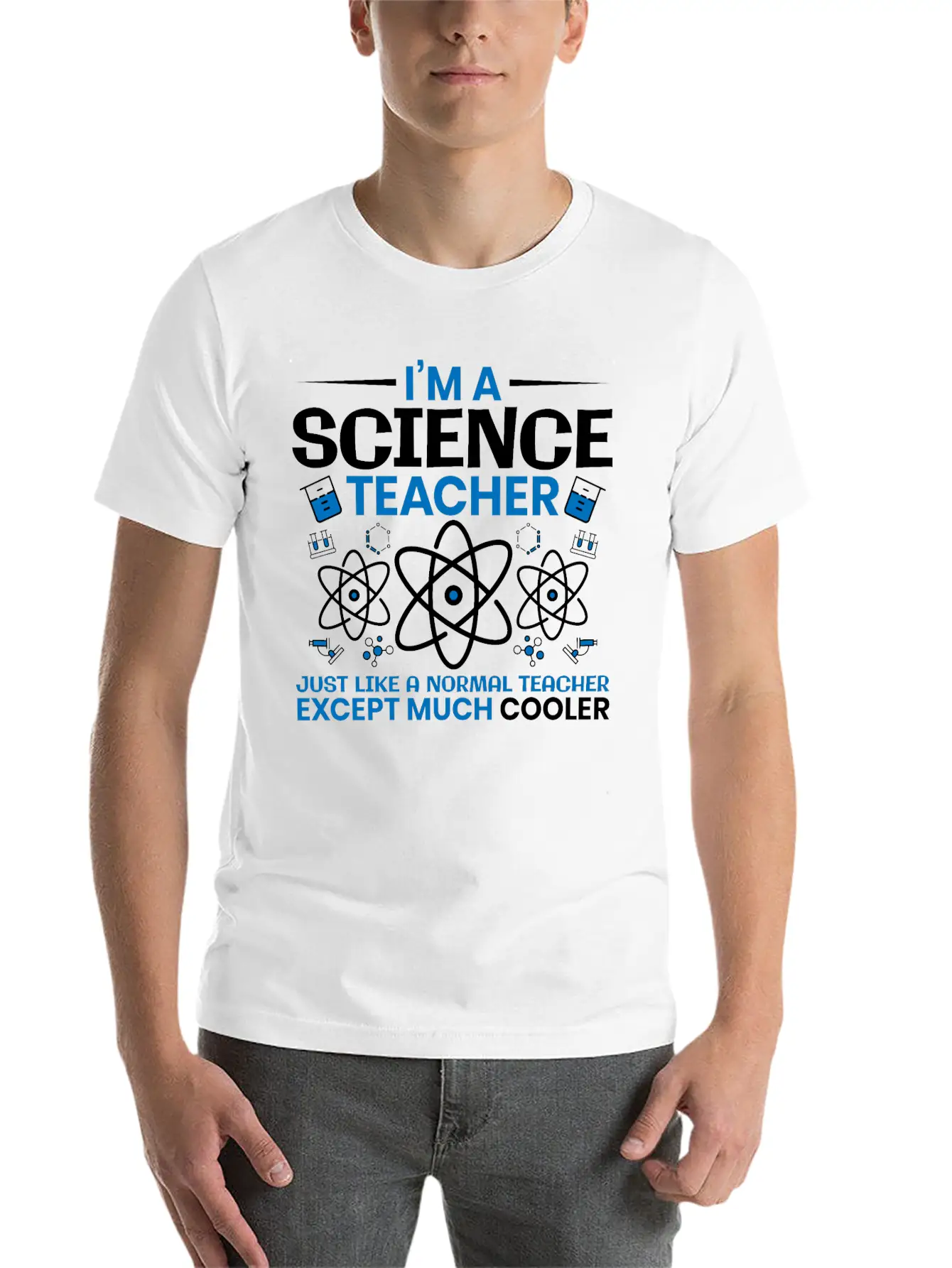 I'm A Science Teacher Just Like A Normal Teacher Essential Unisex Summer Tee – Soft Cotton Casual Fit