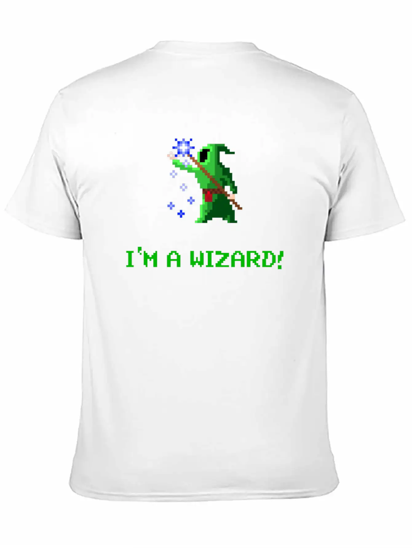 I'm A Wizard Green Unisex Short Sleeve Soft Cotton T-Shirt – Casual Everyday Wear