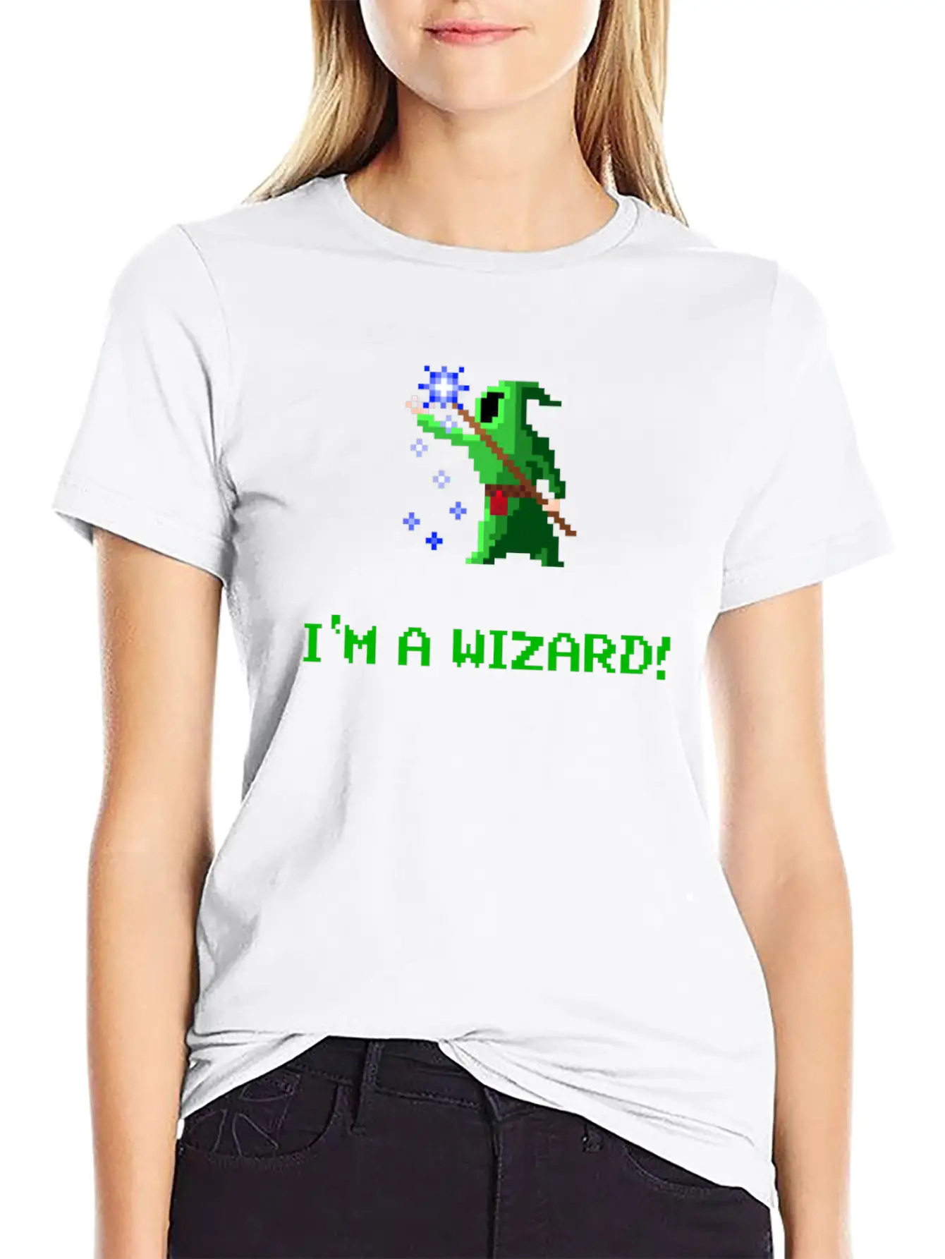 I'm A Wizard Green Unisex Short Sleeve Soft Cotton T-Shirt – Casual Everyday Wear