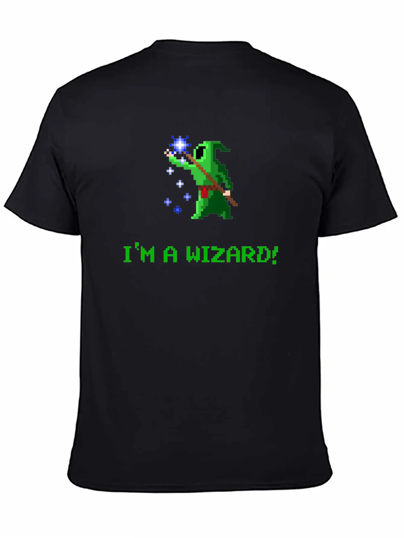 I'm A Wizard Green Unisex Short Sleeve Soft Cotton T-Shirt – Casual Everyday Wear