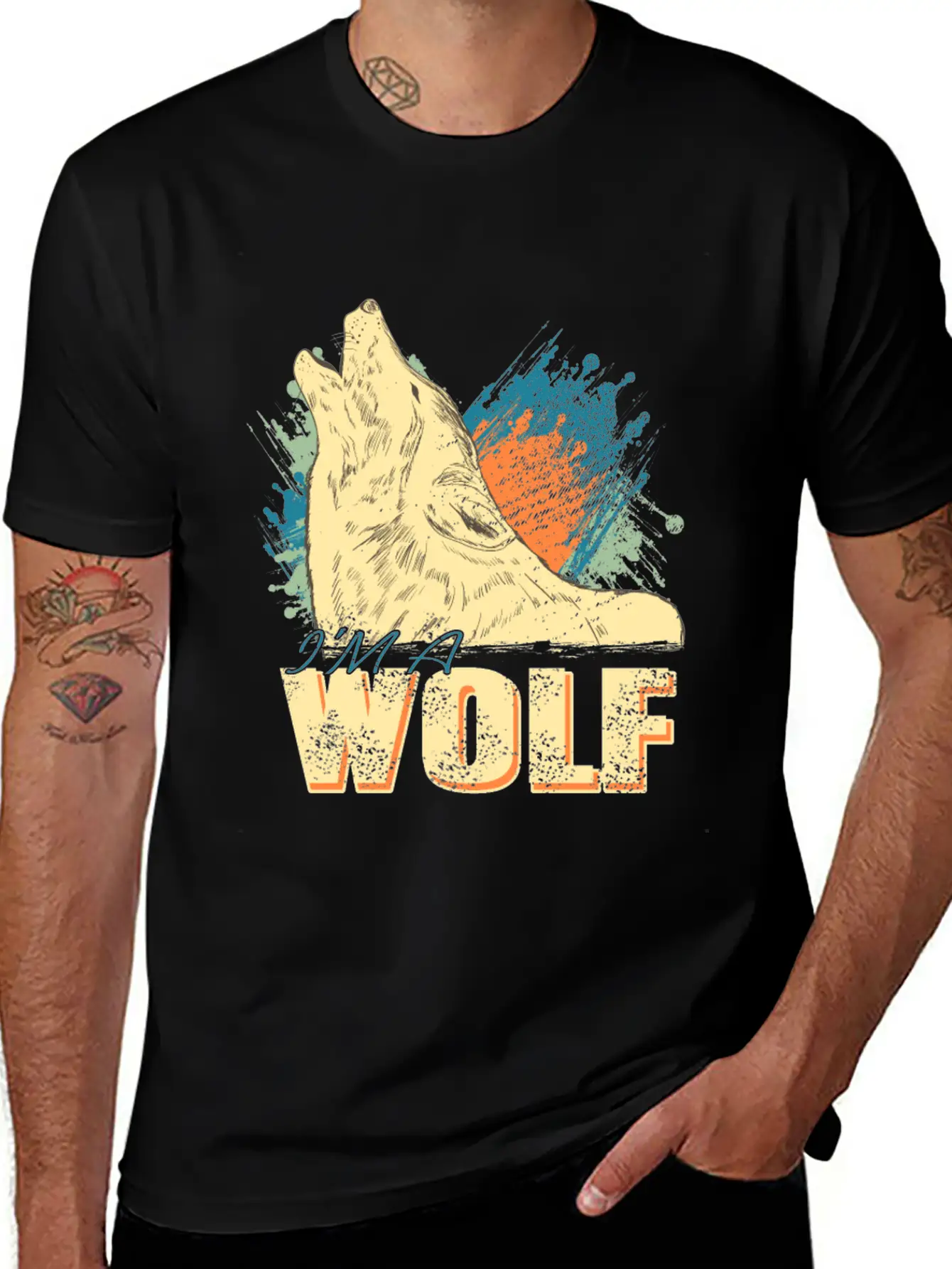 I'm A Wolf Unisex Short Sleeve Soft Cotton T-Shirt – Casual Everyday Wear