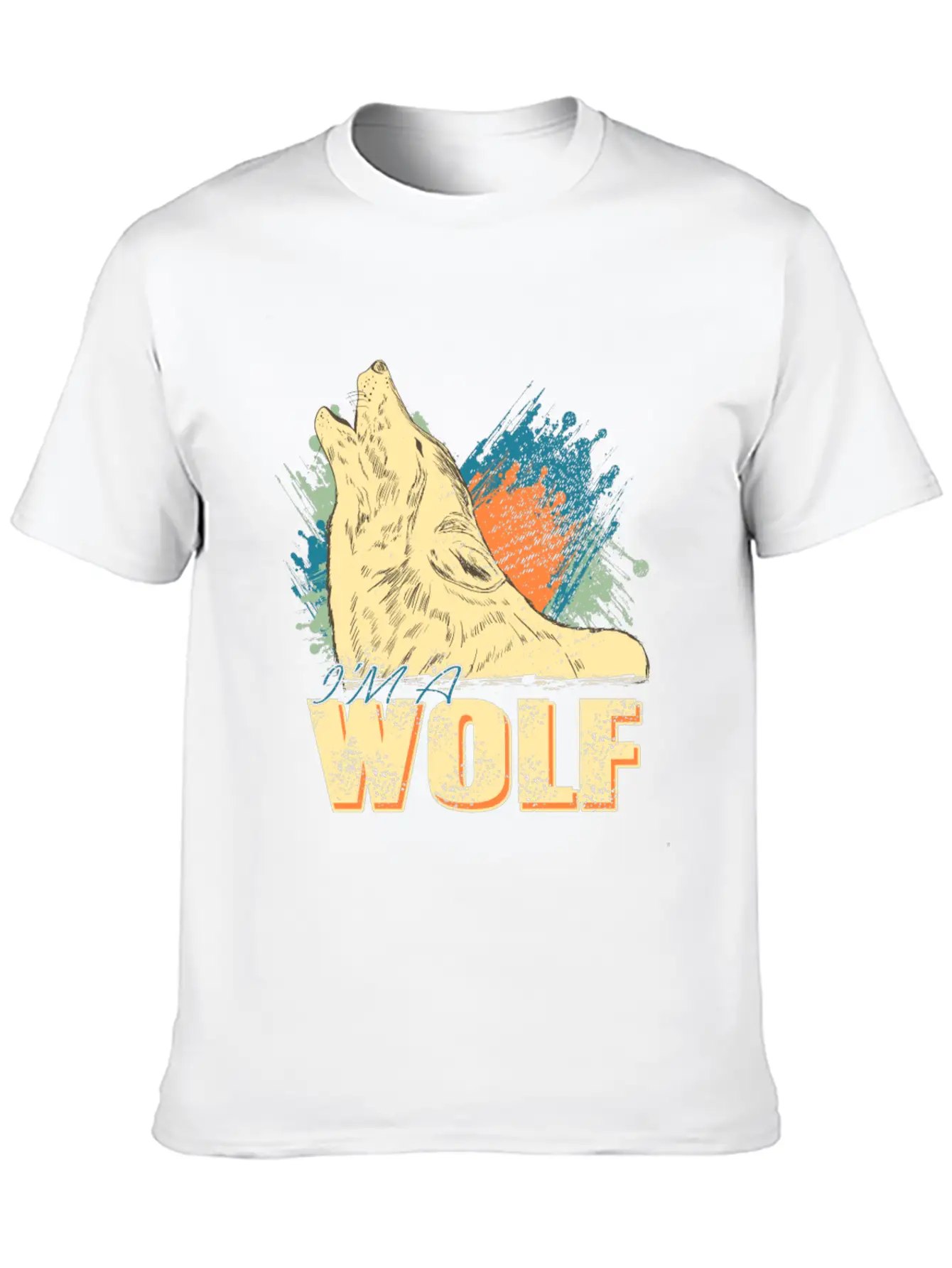 I'm A Wolf Unisex Short Sleeve Soft Cotton T-Shirt – Casual Everyday Wear