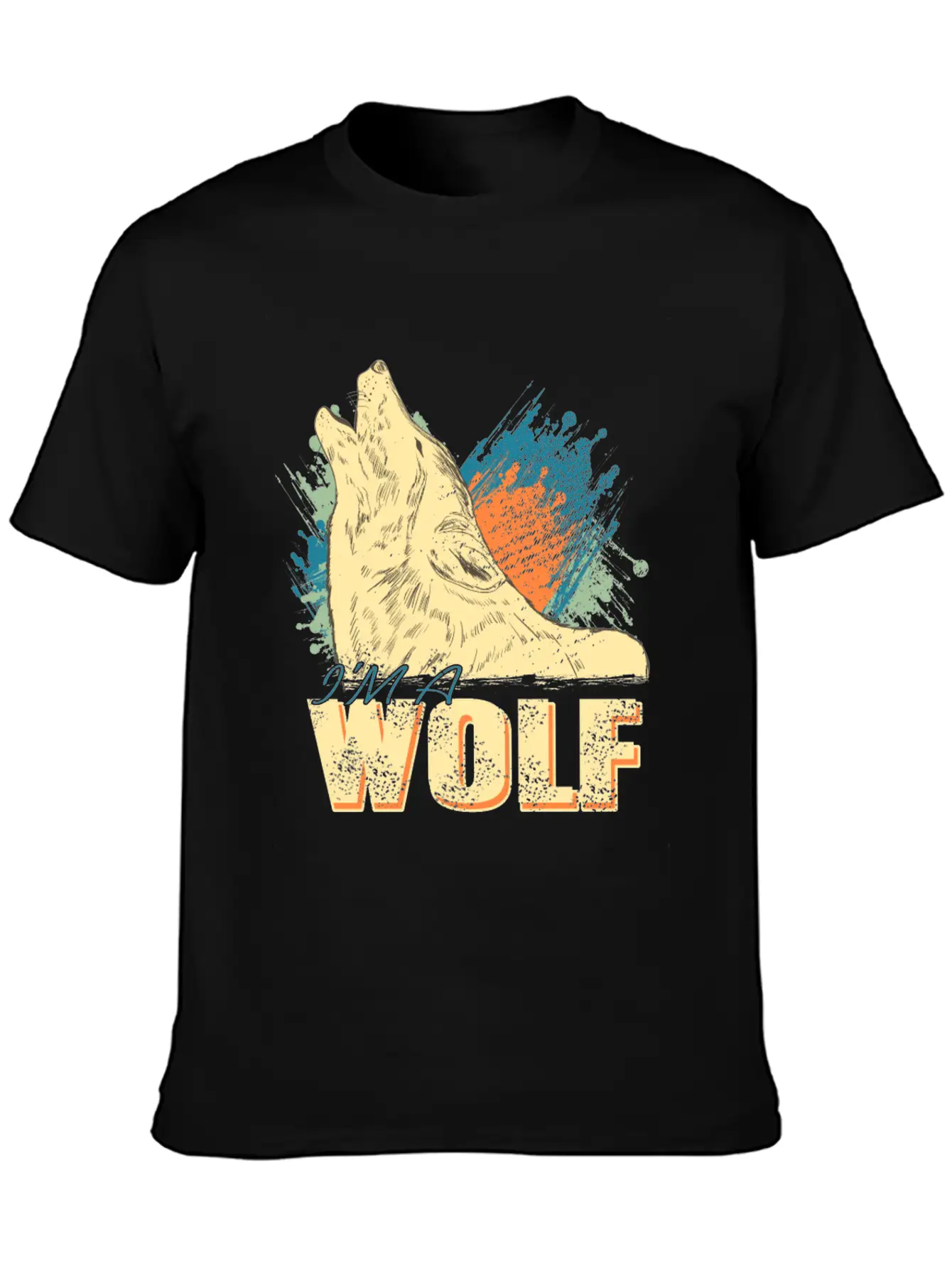 I'm A Wolf Unisex Short Sleeve Soft Cotton T-Shirt – Casual Everyday Wear