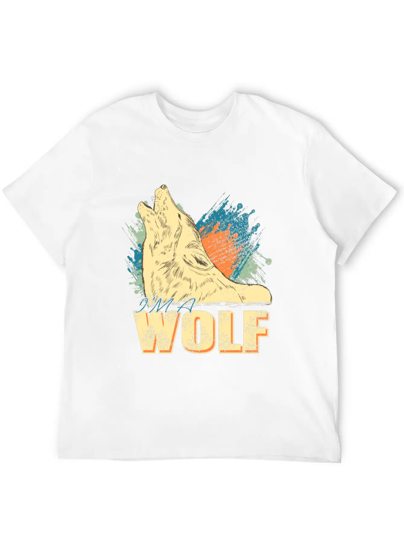 I'm A Wolf Unisex Short Sleeve Soft Cotton T-Shirt – Casual Everyday Wear
