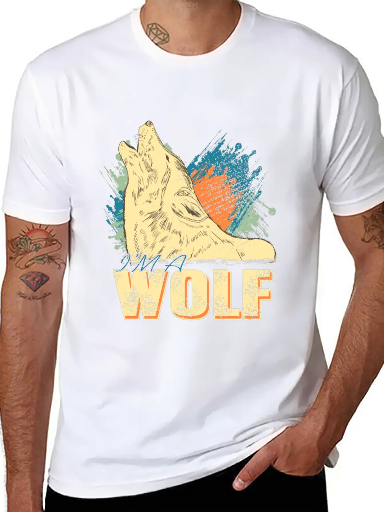 I'm A Wolf Unisex Short Sleeve Soft Cotton T-Shirt – Casual Everyday Wear