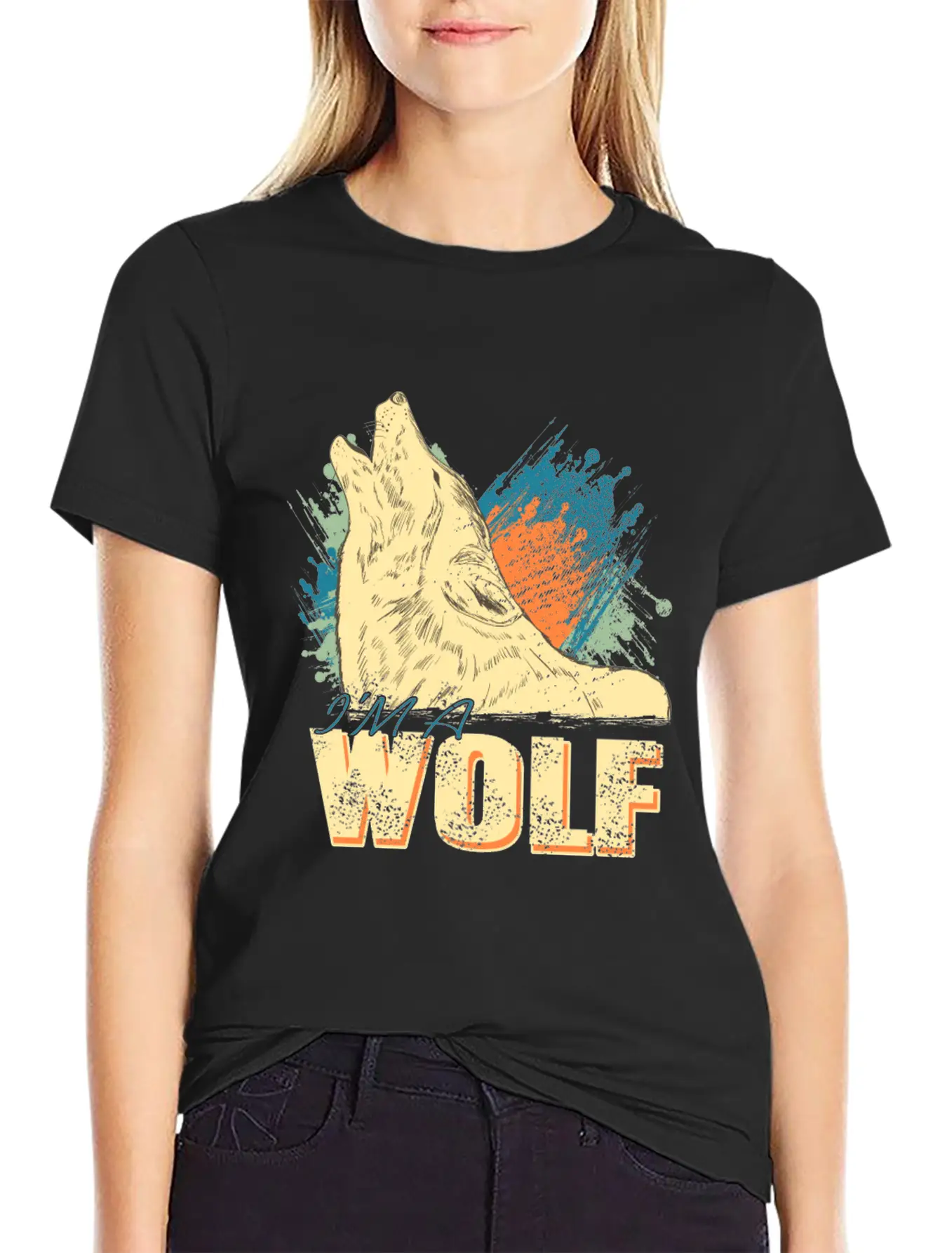 I'm A Wolf Unisex Short Sleeve Soft Cotton T-Shirt – Casual Everyday Wear