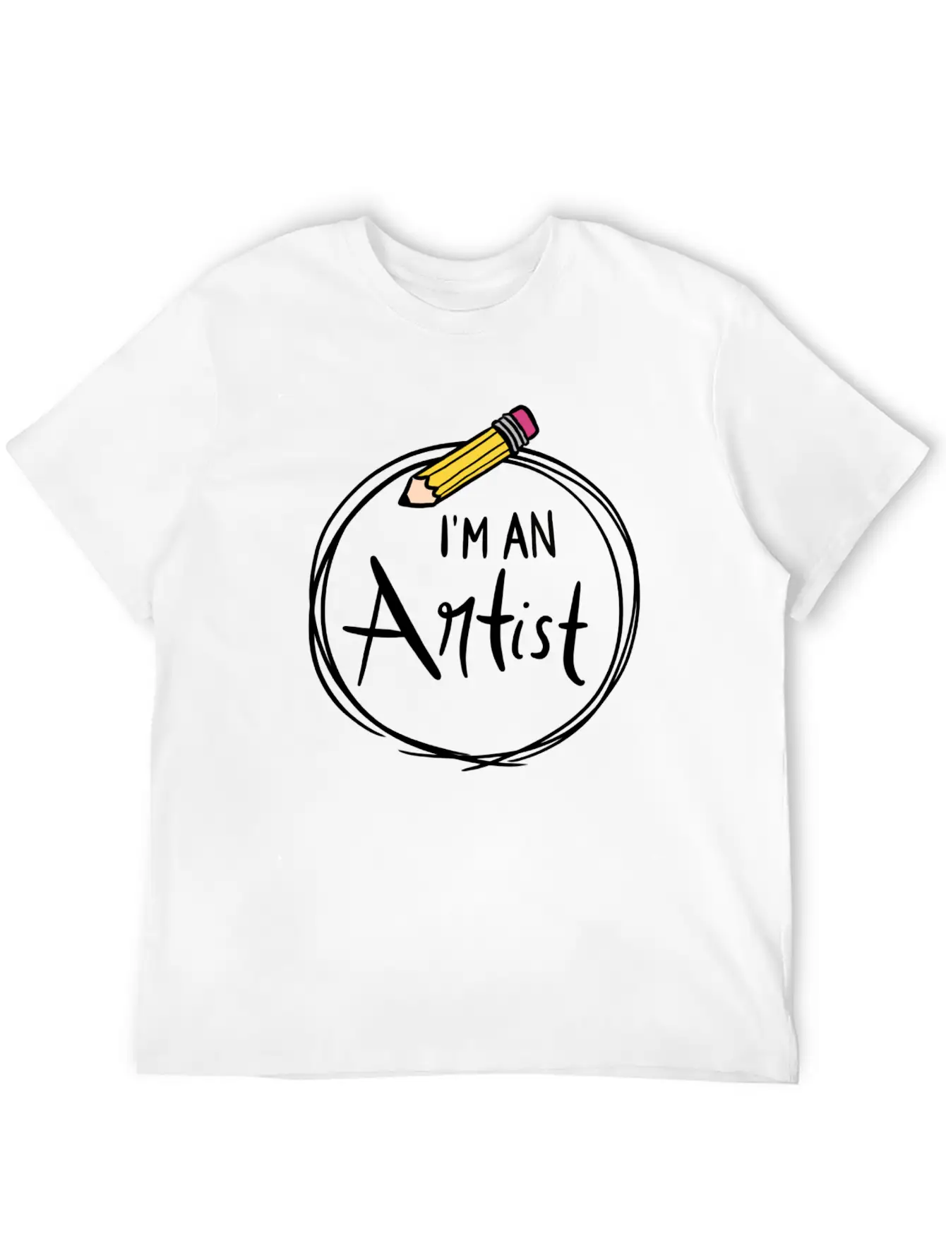 I'm An Artist: Pencil Edition Comfortable Minimalist Graphic Tee – Summer Style Essential