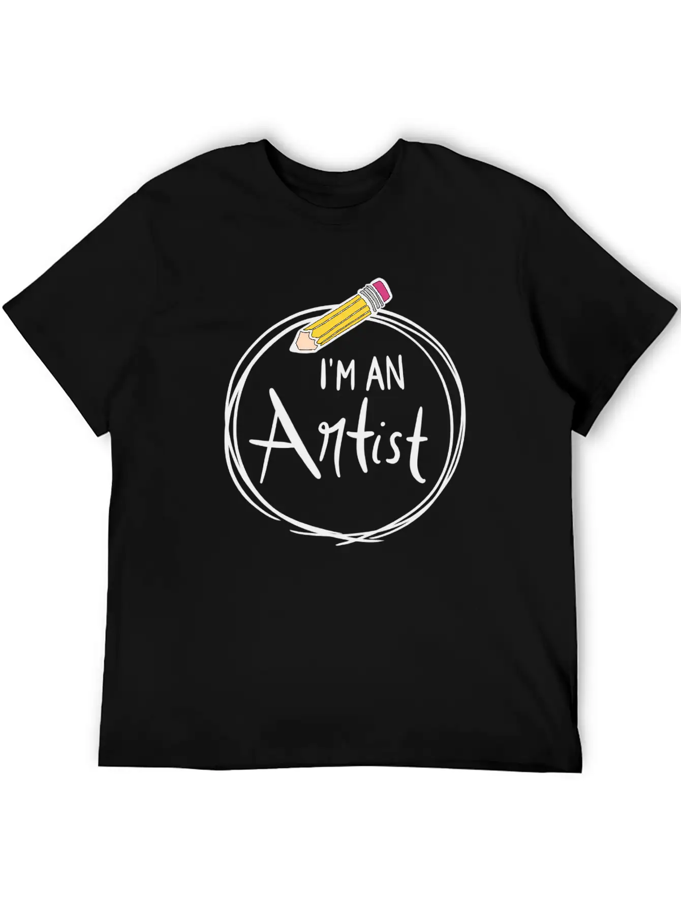 I'm An Artist: Pencil Edition Comfortable Minimalist Graphic Tee – Summer Style Essential