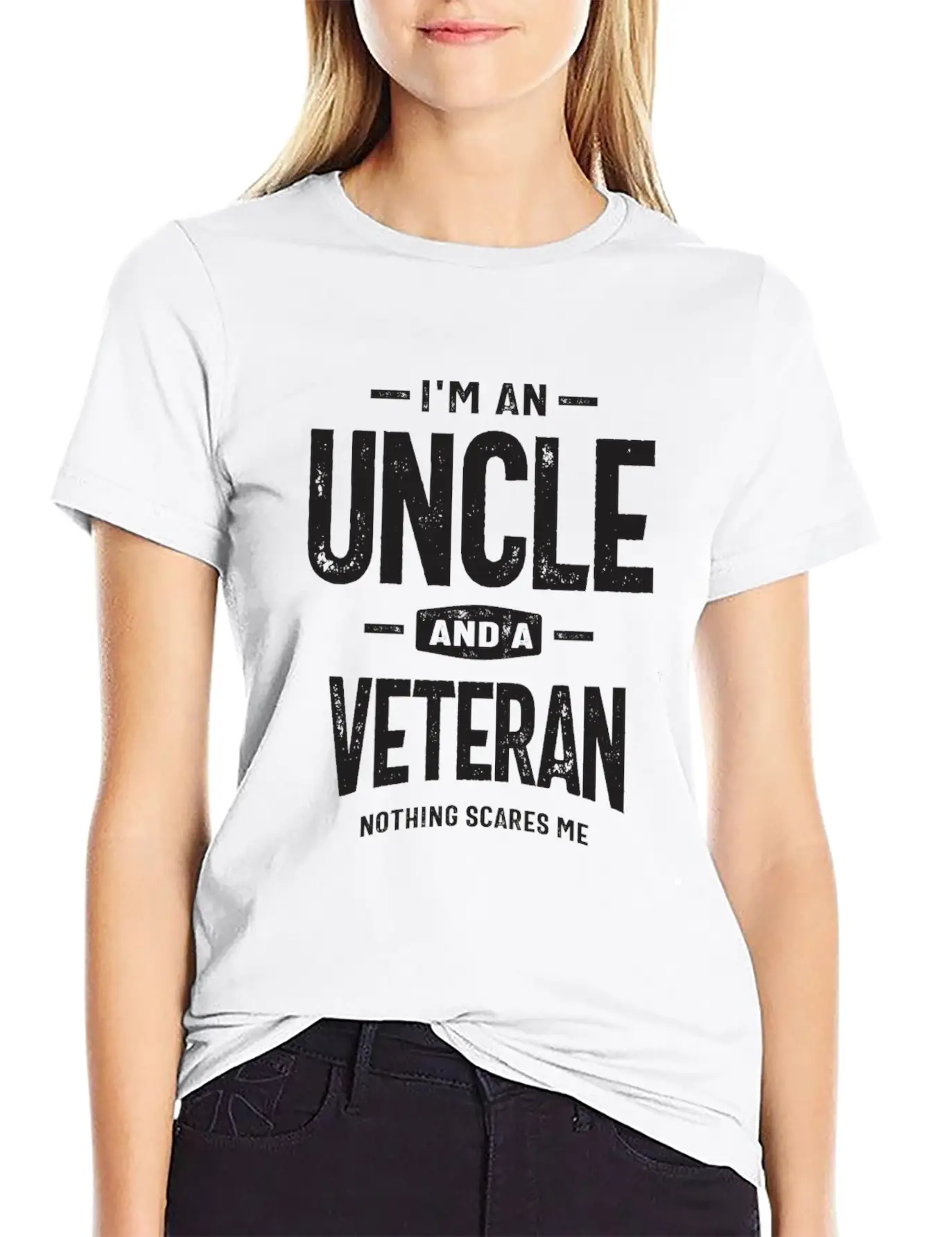 I'm An Uncle And A Veteran - Fearless And Proud Stylish Everyday T-Shirt – Unisex Basic Cotton Tee