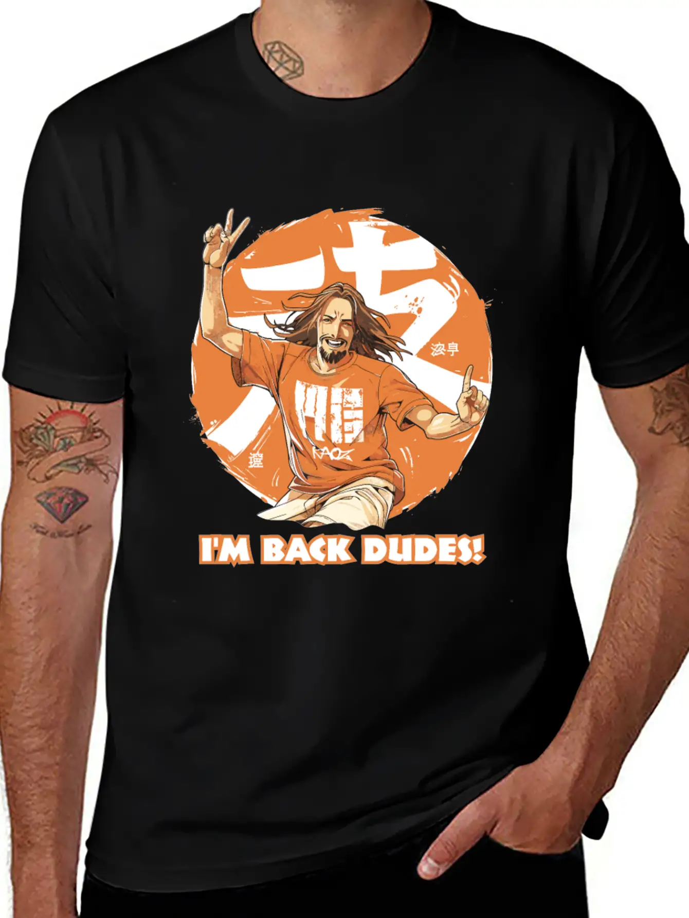 "I'm Back, Dudes!" - Contemporary Jesus Dude Stylish Everyday T-Shirt – Unisex Basic Cotton Tee