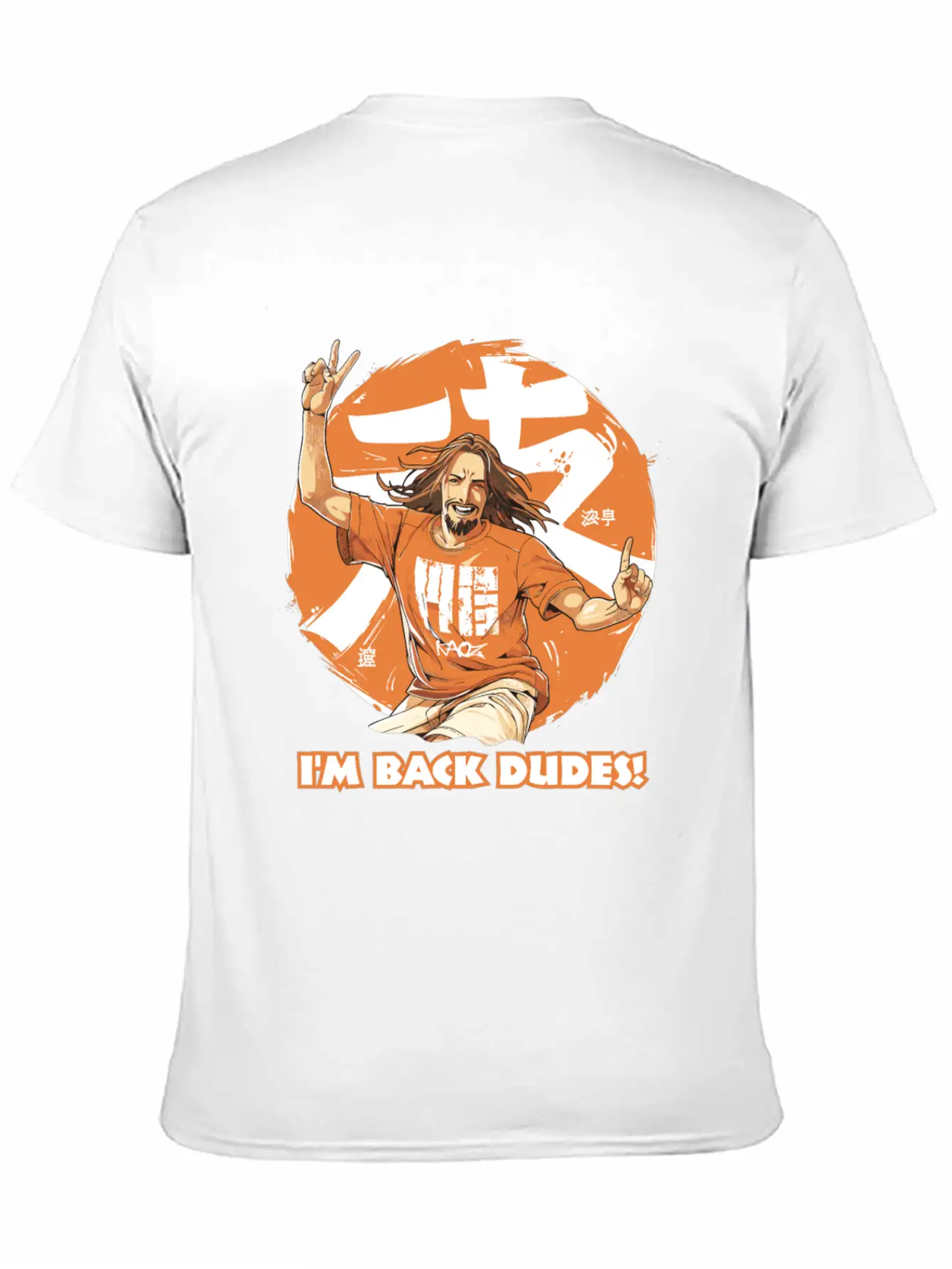 "I'm Back, Dudes!" - Contemporary Jesus Dude Stylish Everyday T-Shirt – Unisex Basic Cotton Tee