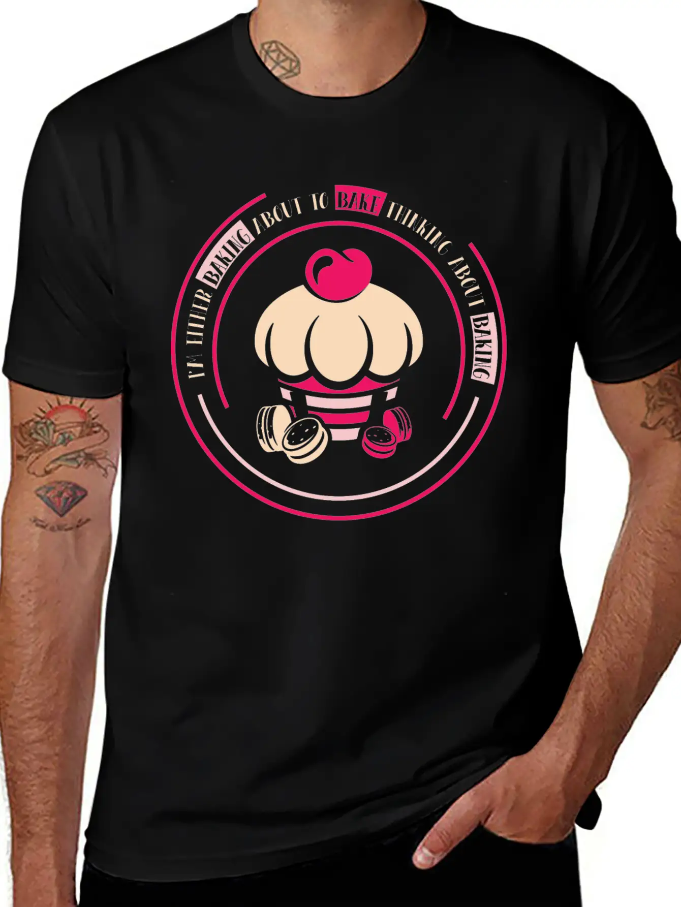 I'm Either Baking About To Bake Thinking About Timeless Short Sleeve Tee – Comfy And Minimalist Design