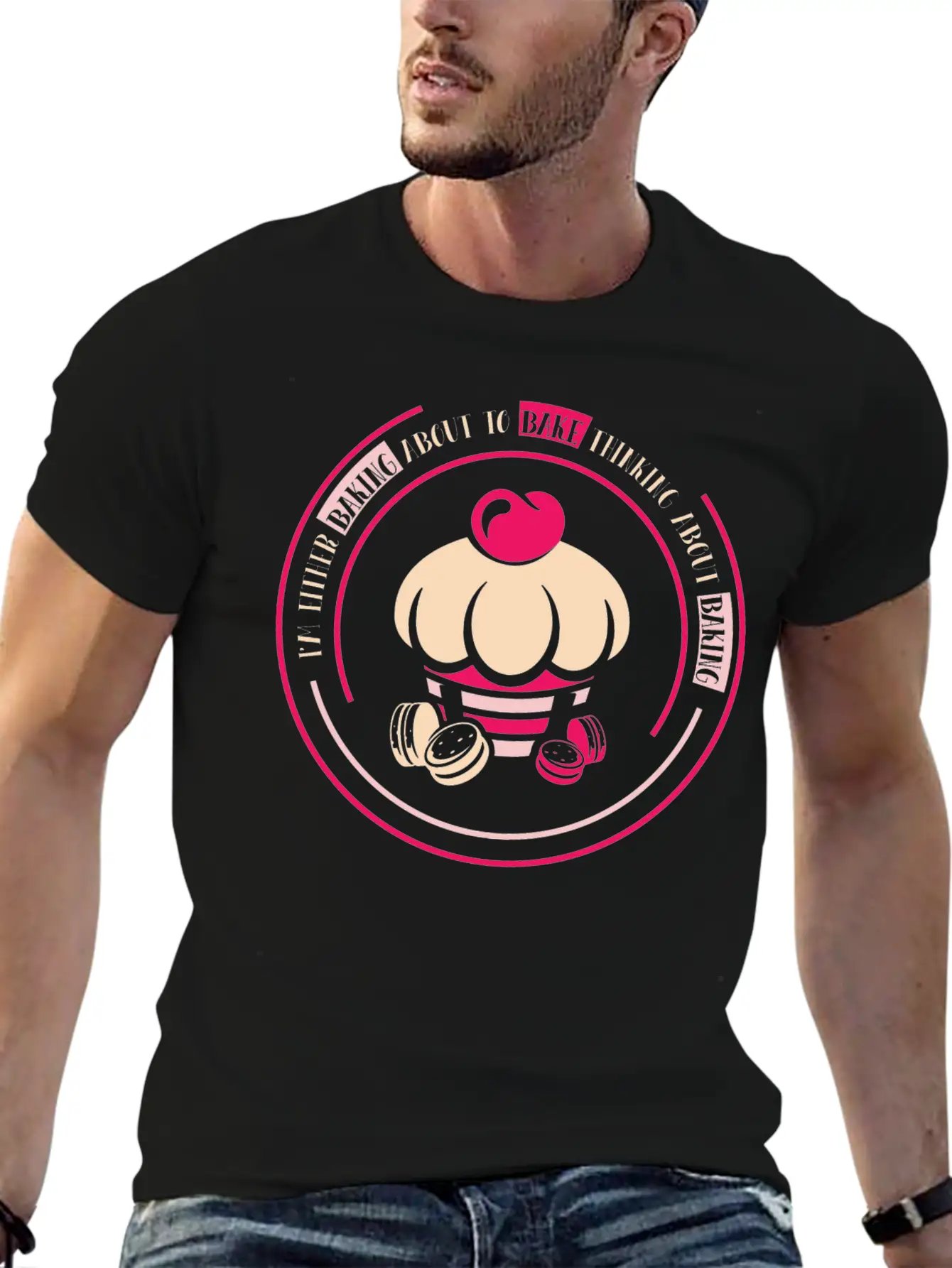 I'm Either Baking About To Bake Thinking About Timeless Short Sleeve Tee – Comfy And Minimalist Design