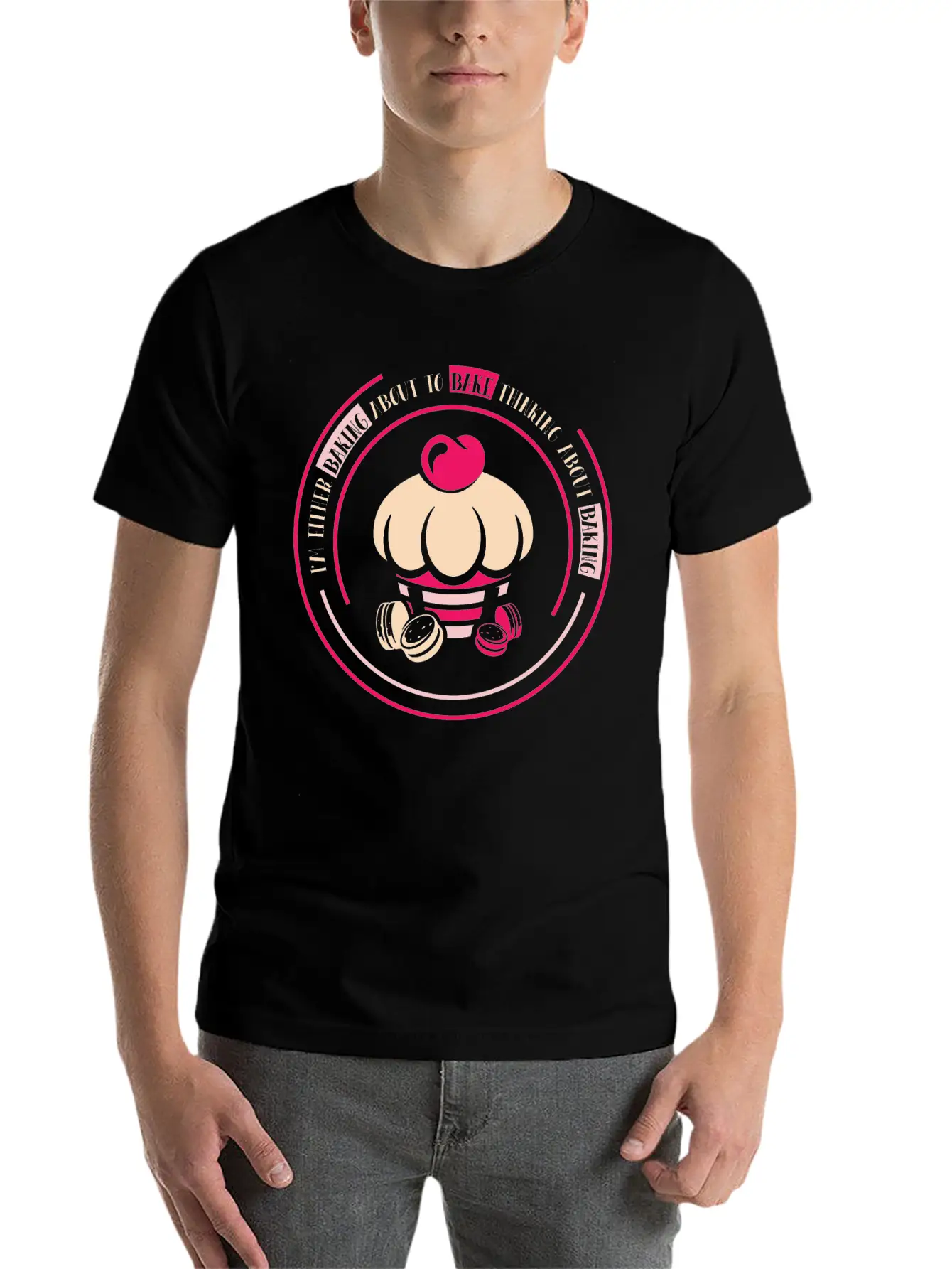 I'm Either Baking About To Bake Thinking About Timeless Short Sleeve Tee – Comfy And Minimalist Design
