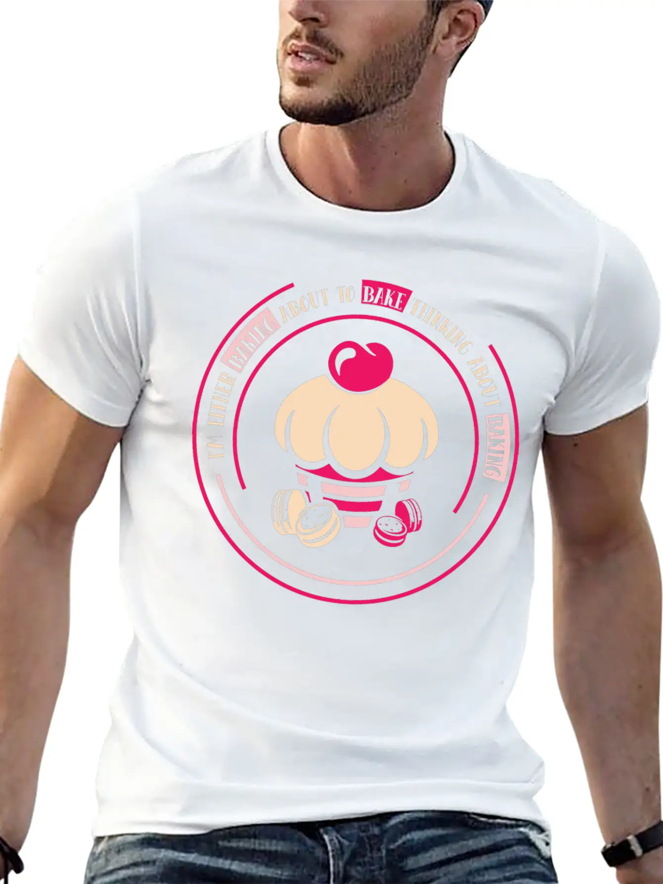 I'm Either Baking About To Bake Thinking About Timeless Short Sleeve Tee – Comfy And Minimalist Design