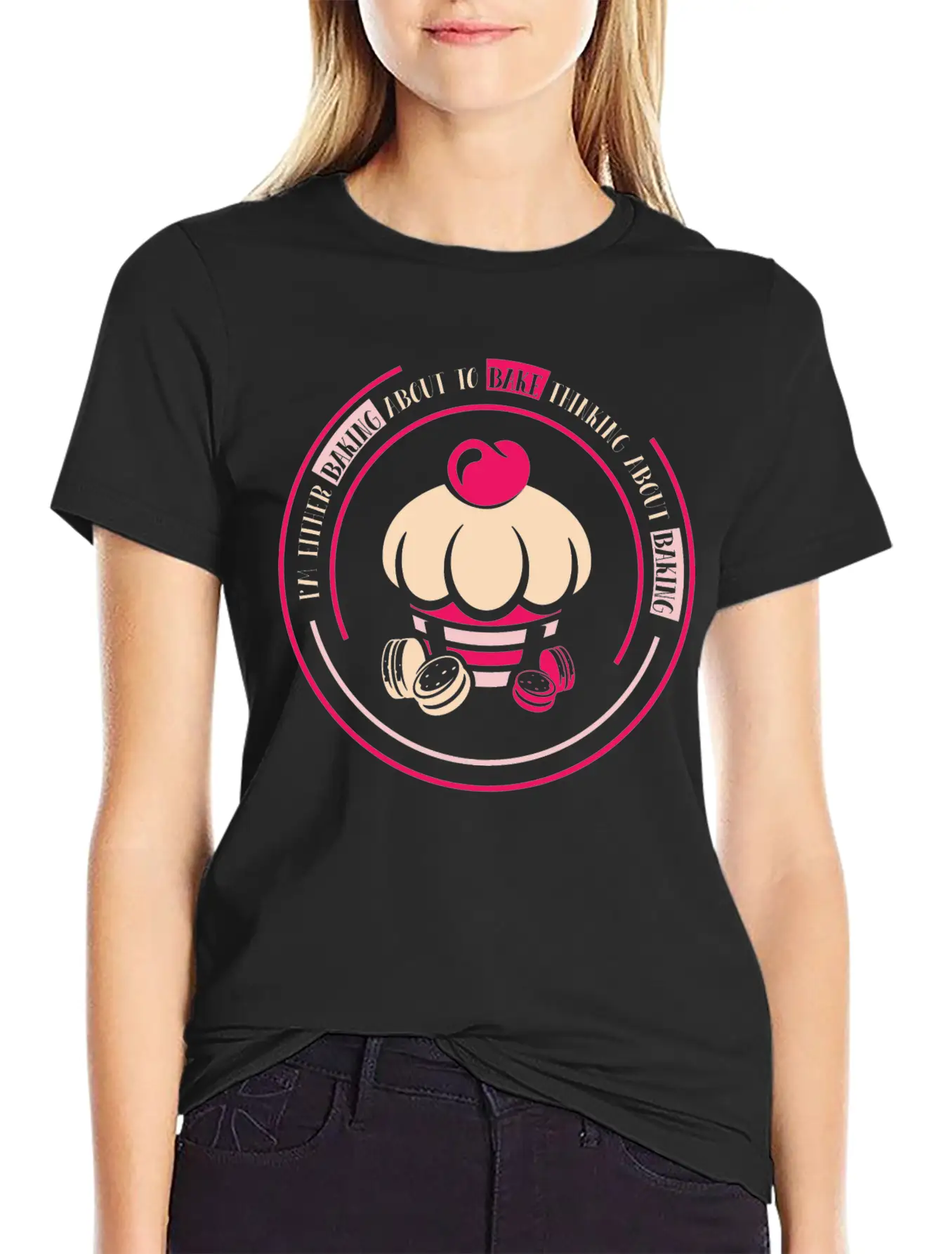 I'm Either Baking About To Bake Thinking About Timeless Short Sleeve Tee – Comfy And Minimalist Design