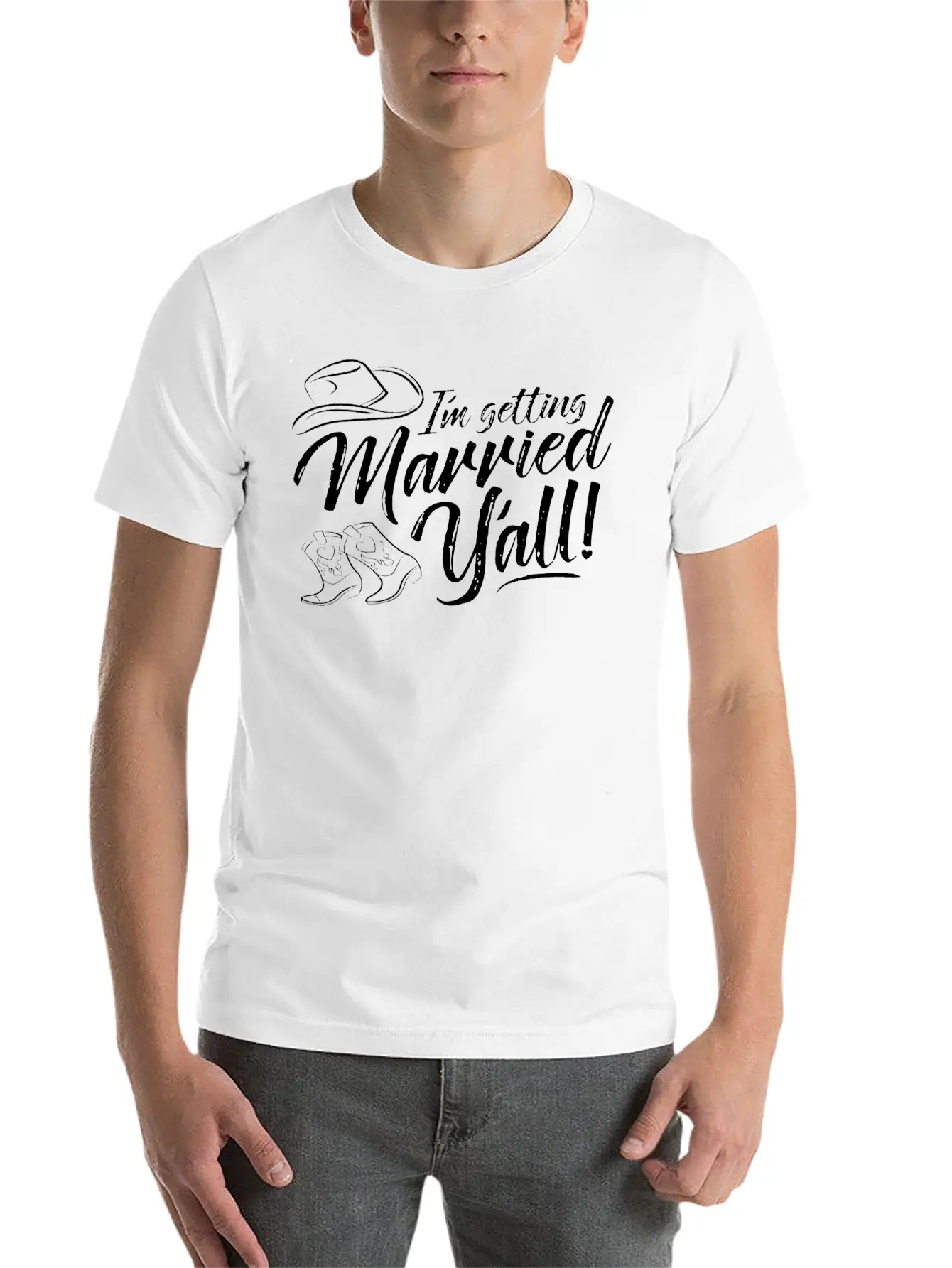 I'm Getting Married Y'all , Wedding Shower S, Brid Stylish Everyday T-Shirt – Unisex Basic Cotton Tee