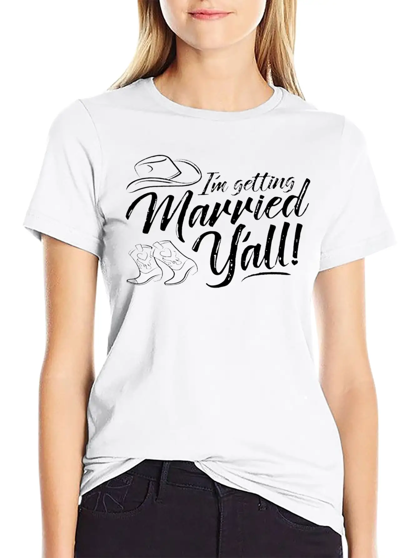 I'm Getting Married Y'all , Wedding Shower S, Brid Stylish Everyday T-Shirt – Unisex Basic Cotton Tee