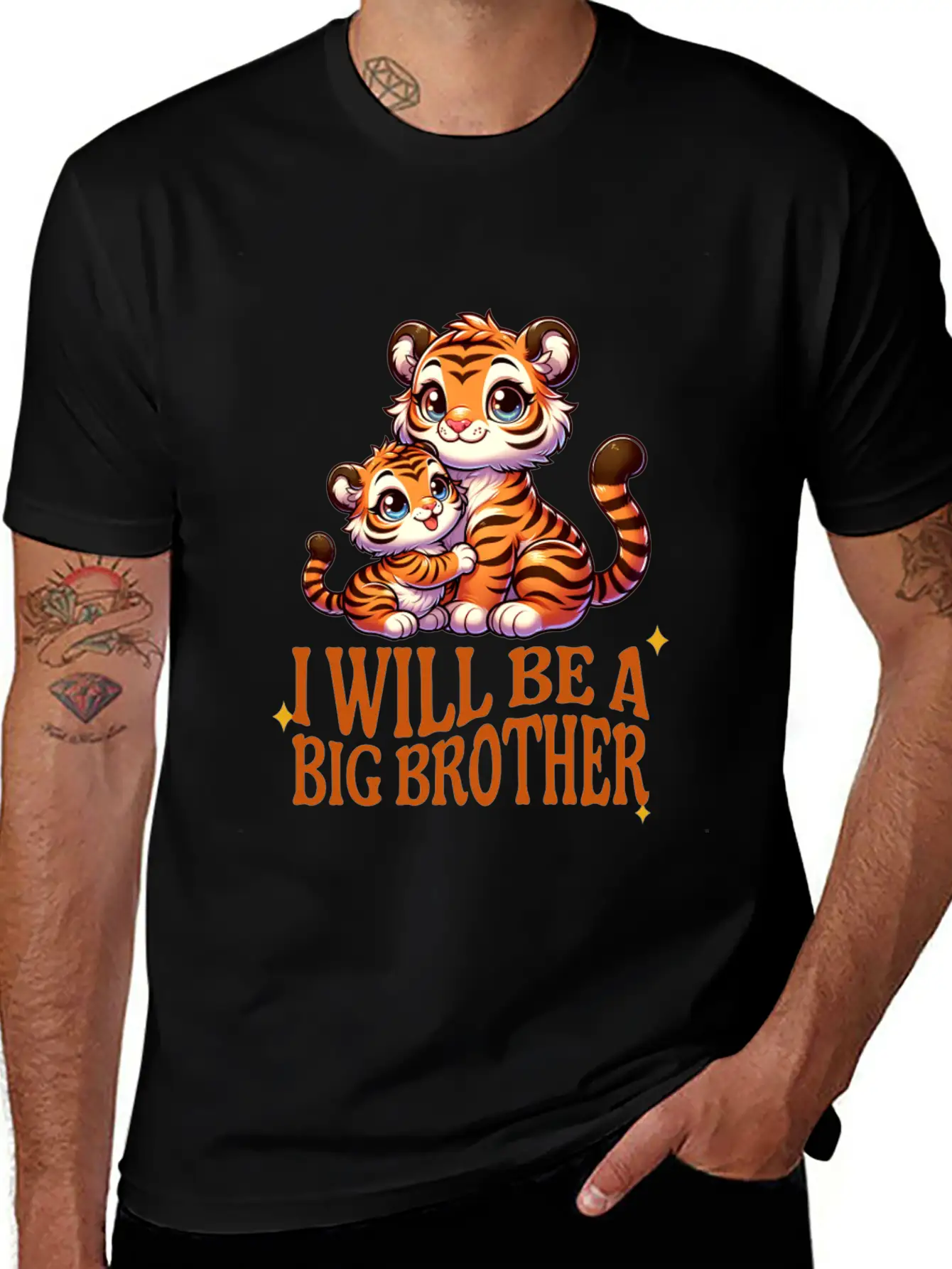 I'm Going To Be A Big Brother Sweet Tigers, Timeless Short Sleeve Tee – Comfy And Minimalist Design