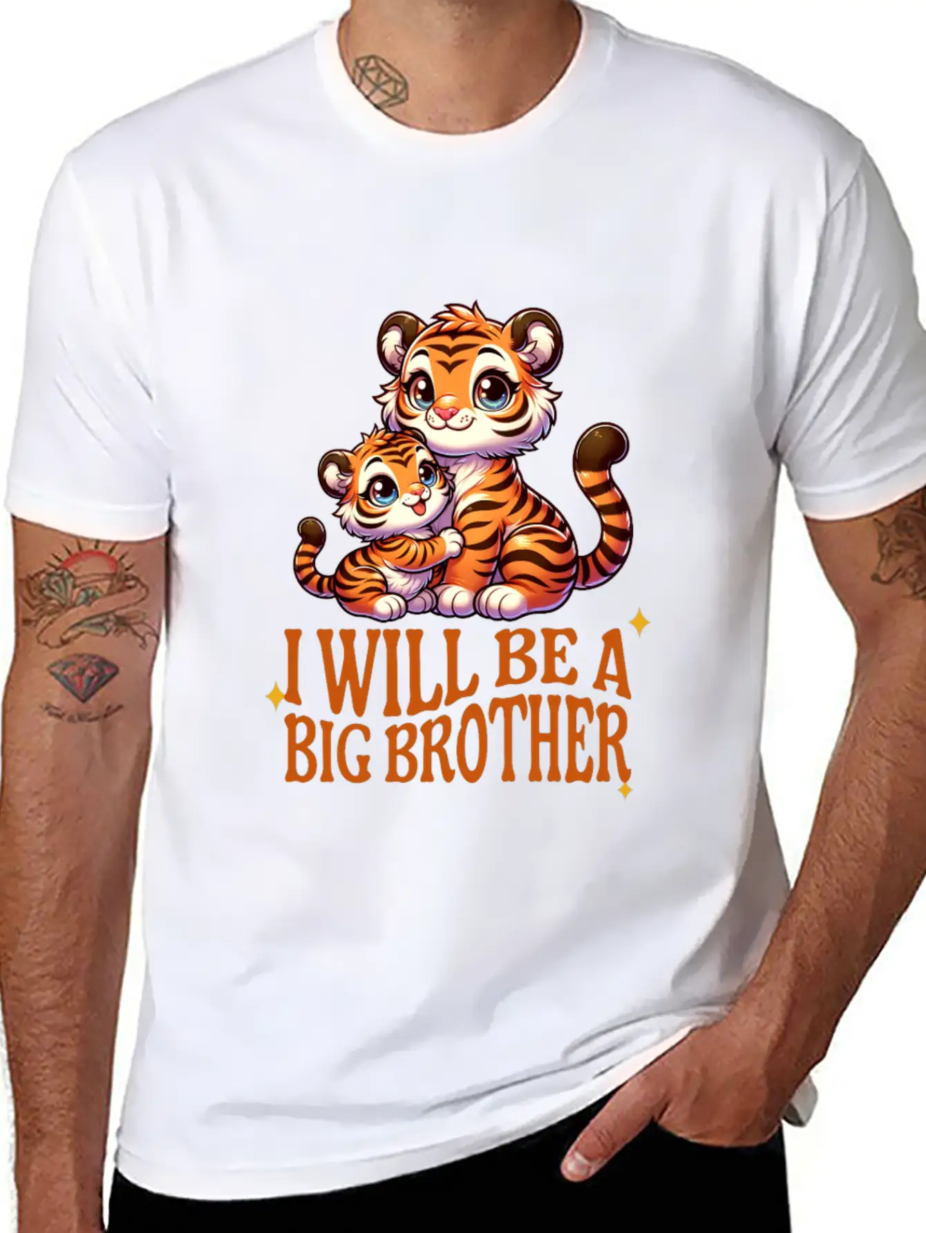I'm Going To Be A Big Brother Sweet Tigers, Timeless Short Sleeve Tee – Comfy And Minimalist Design