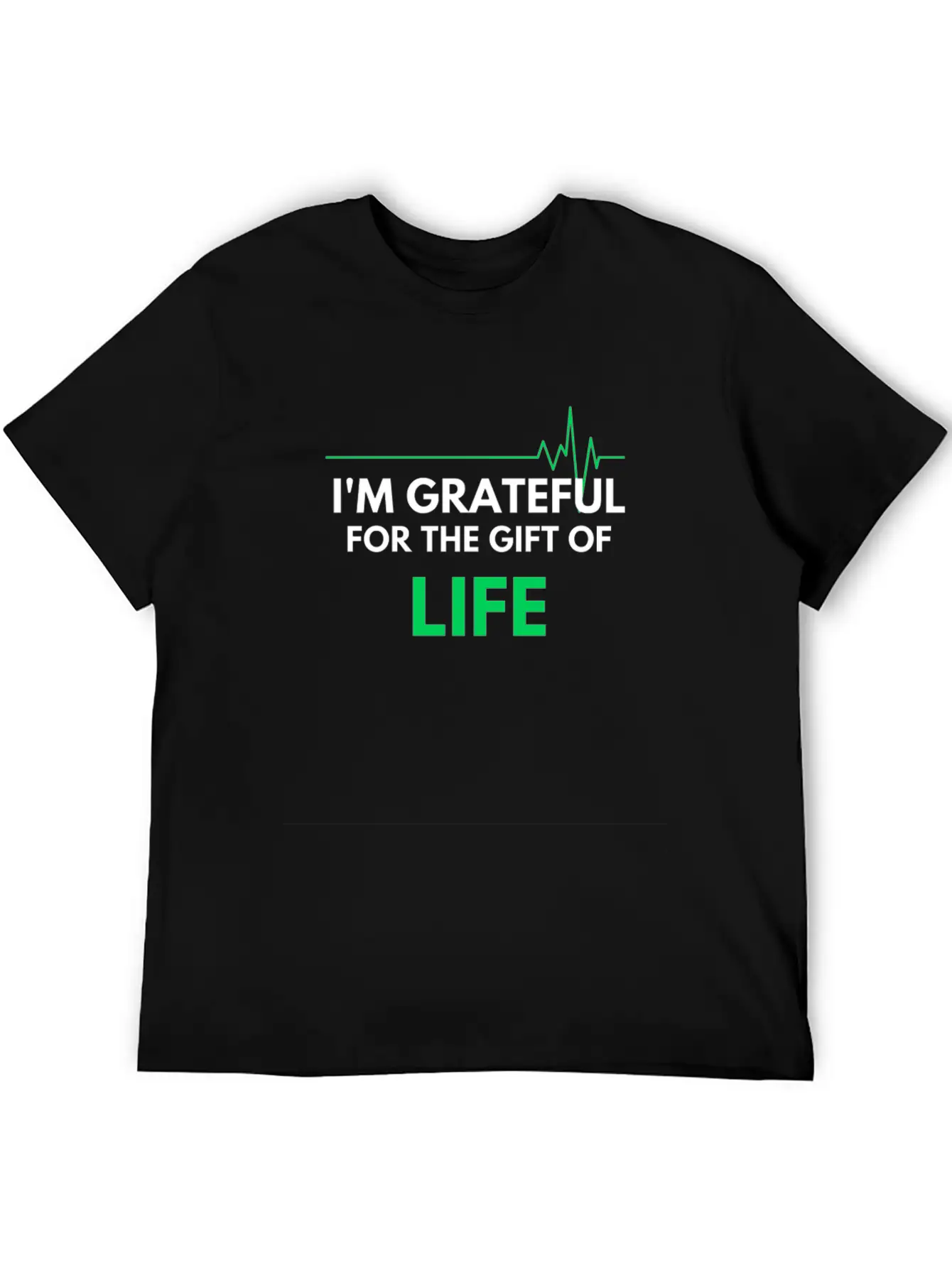 "I'm Grateful Inspirational Design" Basic Graphic T-Shirt – Daily Comfort In Soft Cotton