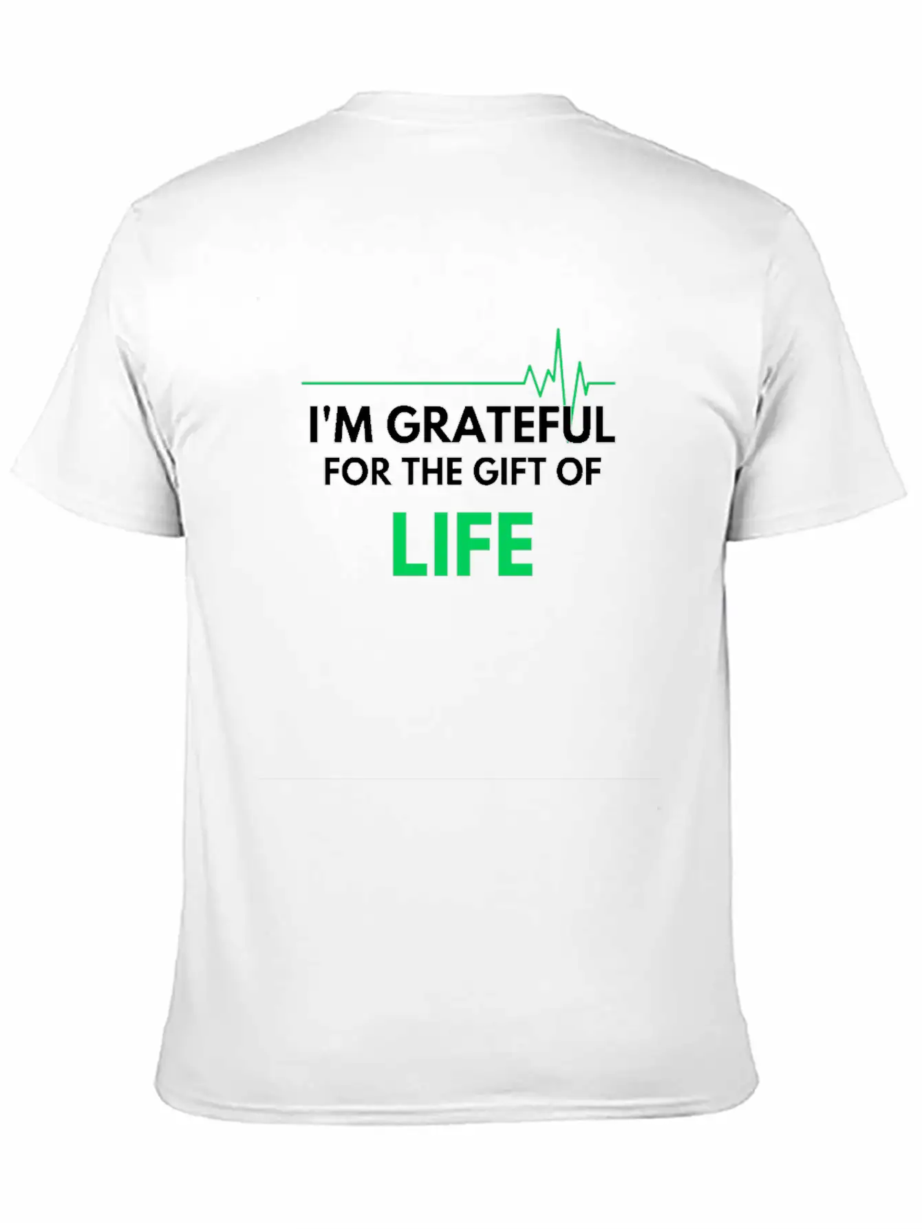 "I'm Grateful Inspirational Design" Basic Graphic T-Shirt – Daily Comfort In Soft Cotton