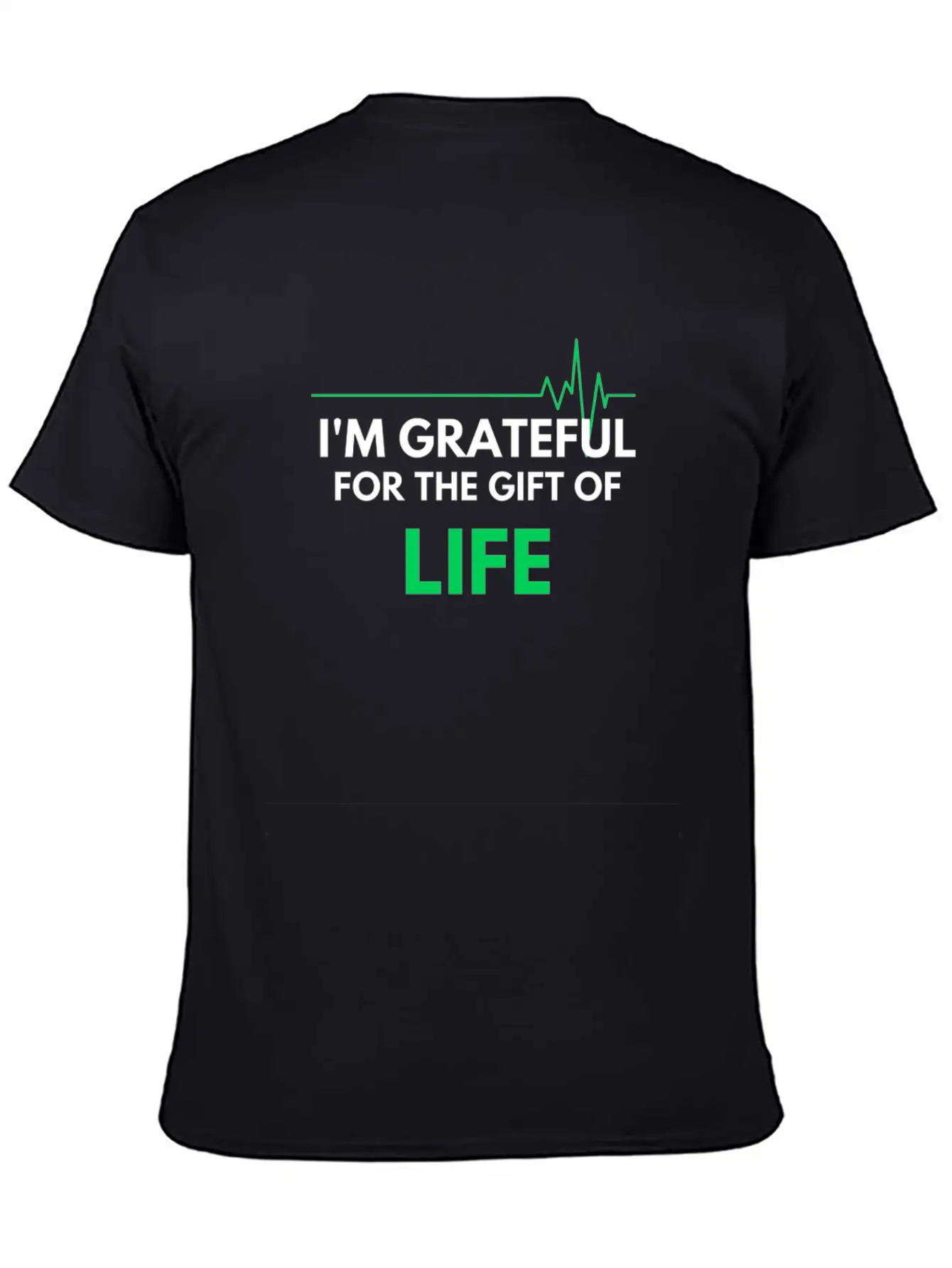 "I'm Grateful Inspirational Design" Basic Graphic T-Shirt – Daily Comfort In Soft Cotton