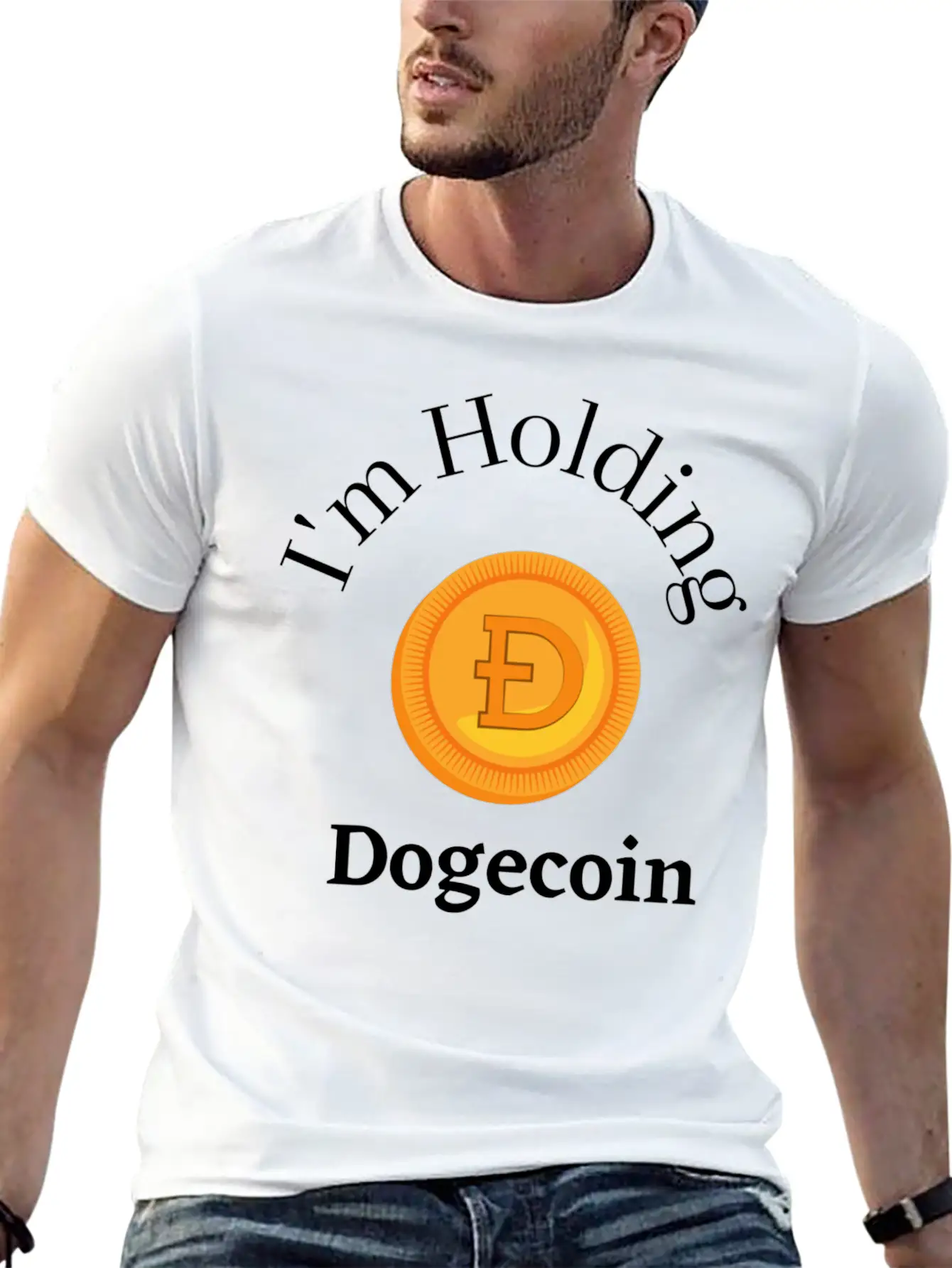 I'm Holding DOGE Stylish Everyday T-Shirt – Unisex Basic Cotton Tee