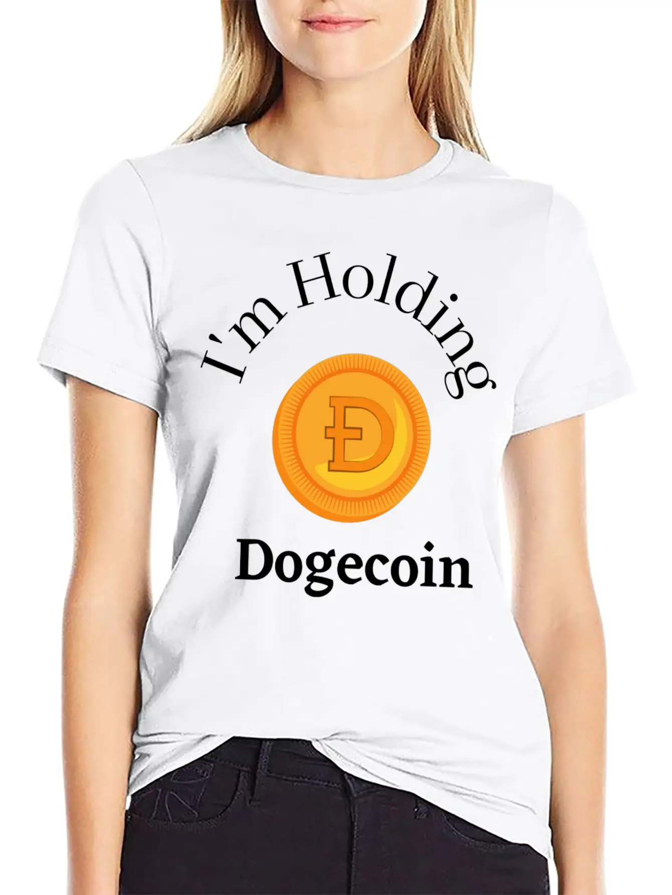 I'm Holding DOGE Stylish Everyday T-Shirt – Unisex Basic Cotton Tee