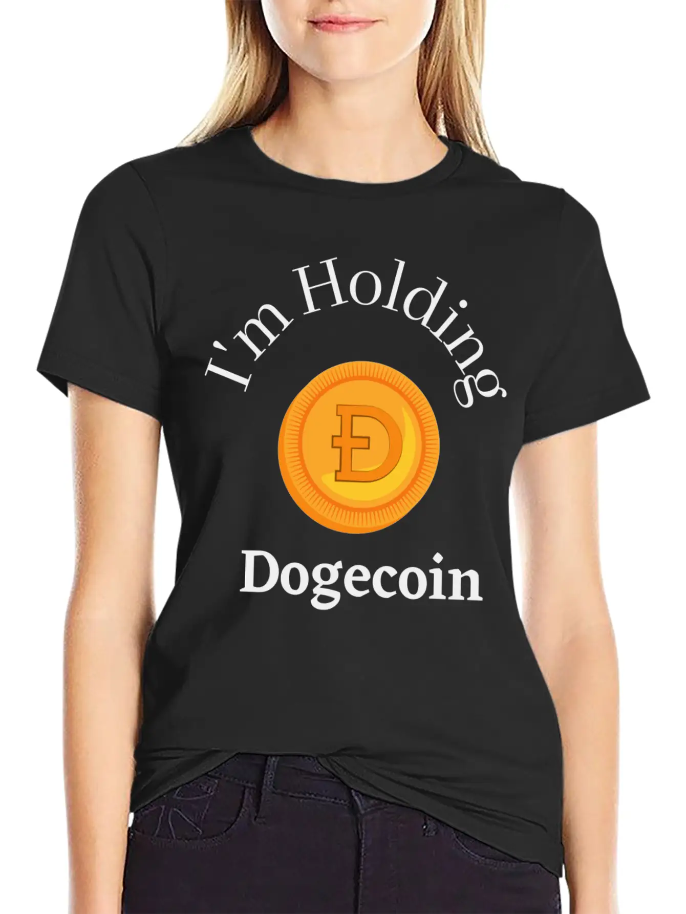 I'm Holding DOGE Stylish Everyday T-Shirt – Unisex Basic Cotton Tee