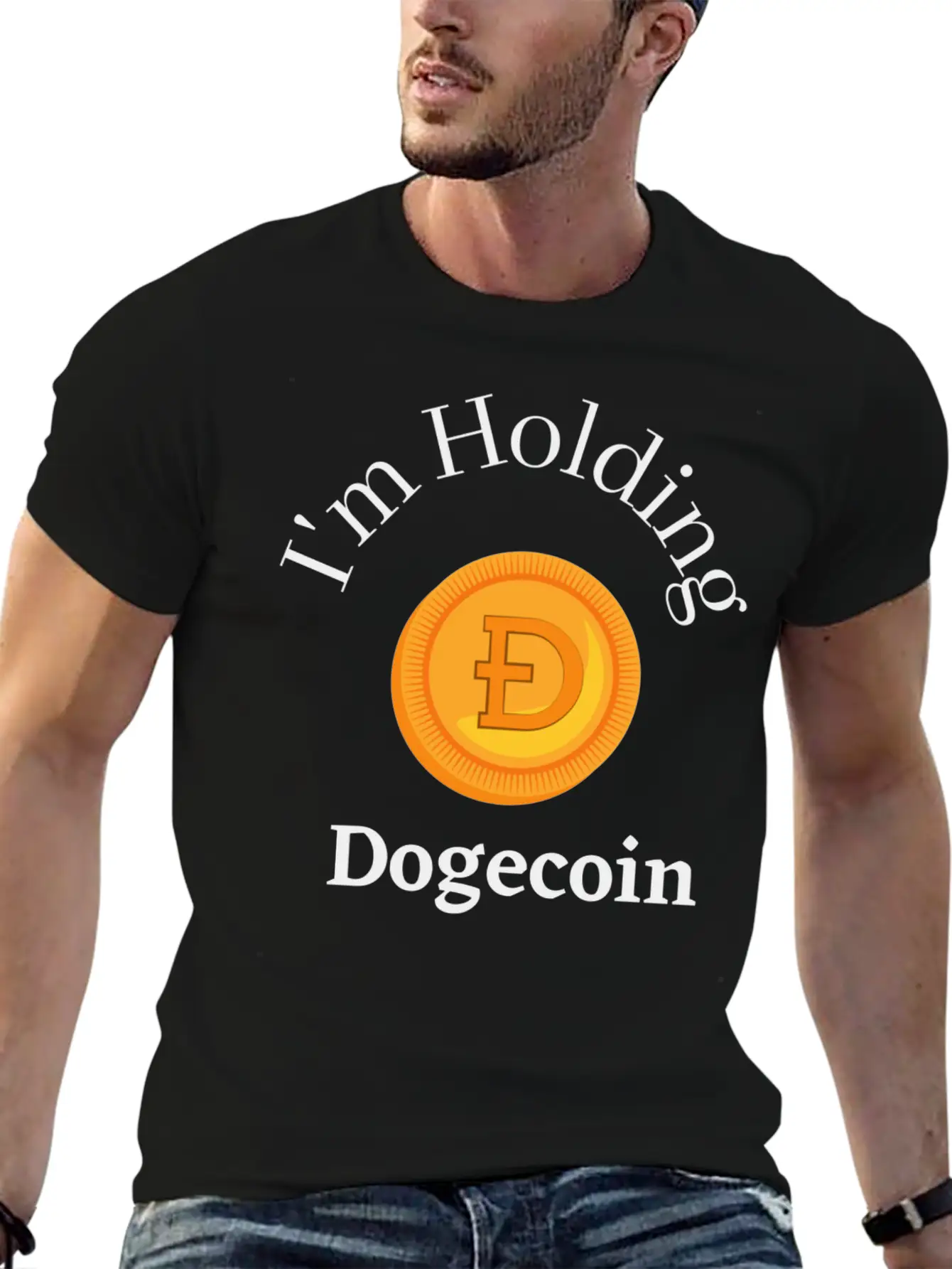 I'm Holding DOGE Stylish Everyday T-Shirt – Unisex Basic Cotton Tee