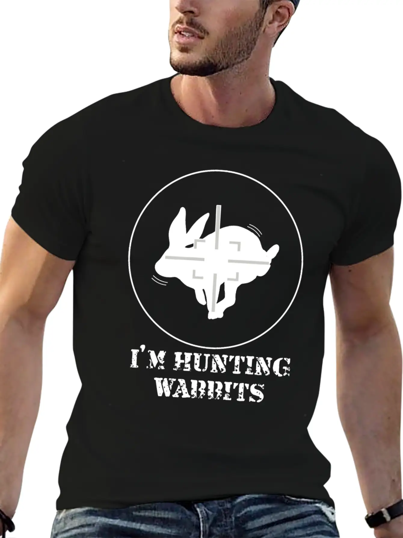I'M HUNTING WABBITS CUTE FUNNY RABBIT LOVE RUNNING Timeless Short Sleeve Tee – Comfy And Minimalist Design