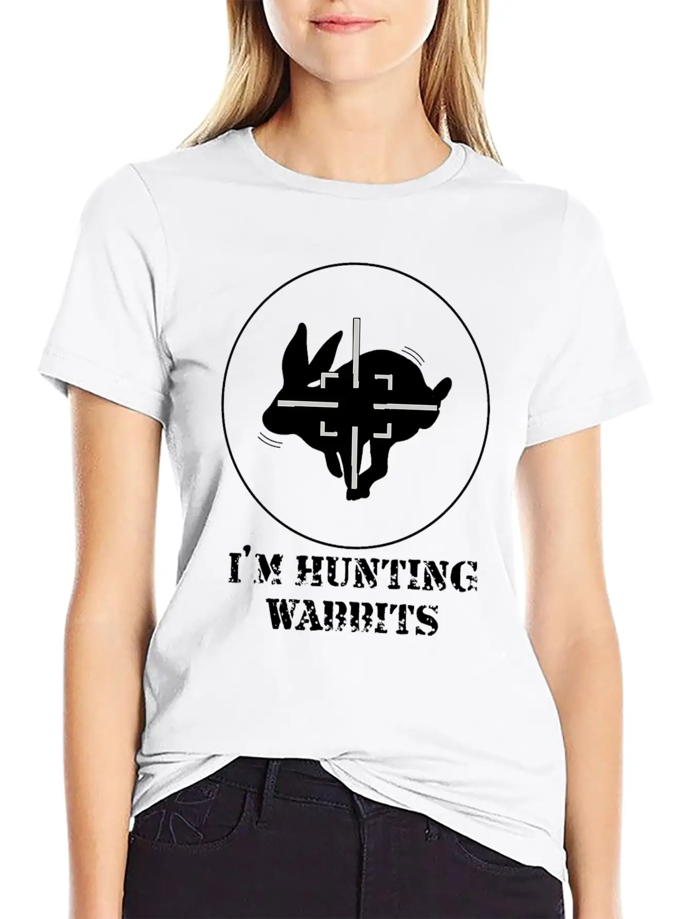 I'M HUNTING WABBITS CUTE FUNNY RABBIT LOVE RUNNING Timeless Short Sleeve Tee – Comfy And Minimalist Design