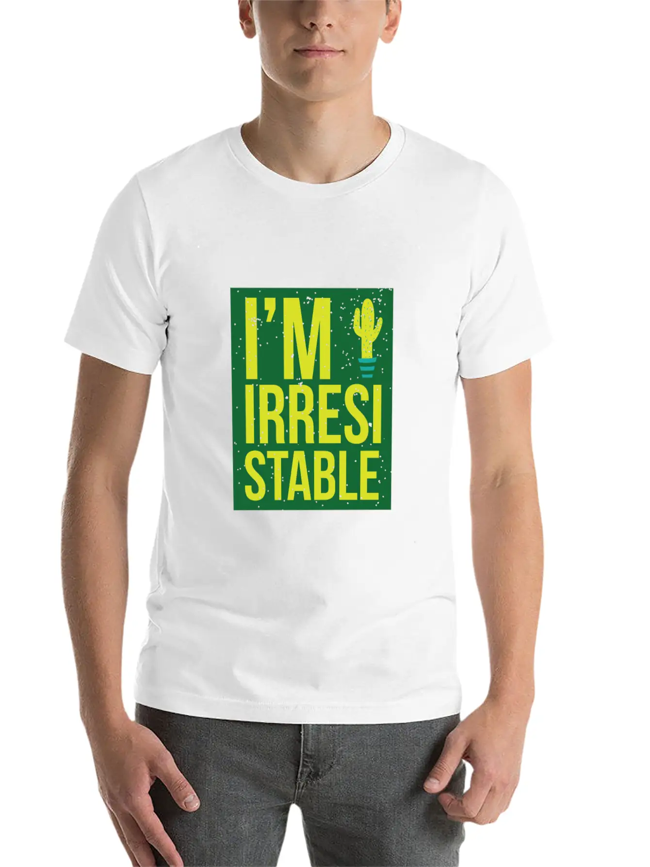 I'm Irresistable - Cactus Unisex Short Sleeve Soft Cotton T-Shirt – Casual Everyday Wear
