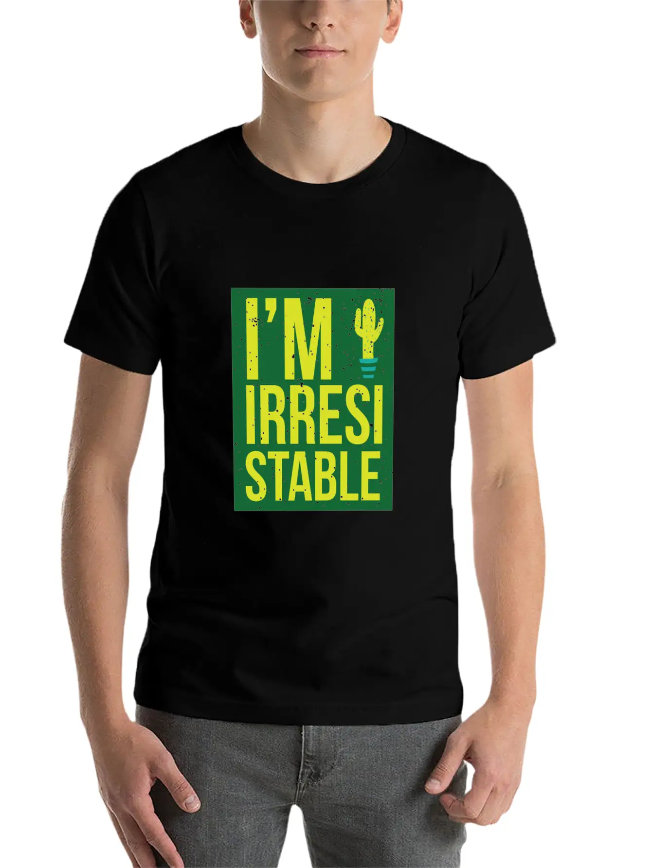 I'm Irresistable - Cactus Unisex Short Sleeve Soft Cotton T-Shirt – Casual Everyday Wear
