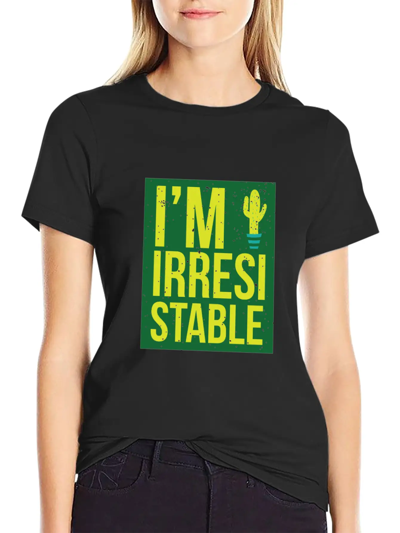 I'm Irresistable - Cactus Unisex Short Sleeve Soft Cotton T-Shirt – Casual Everyday Wear