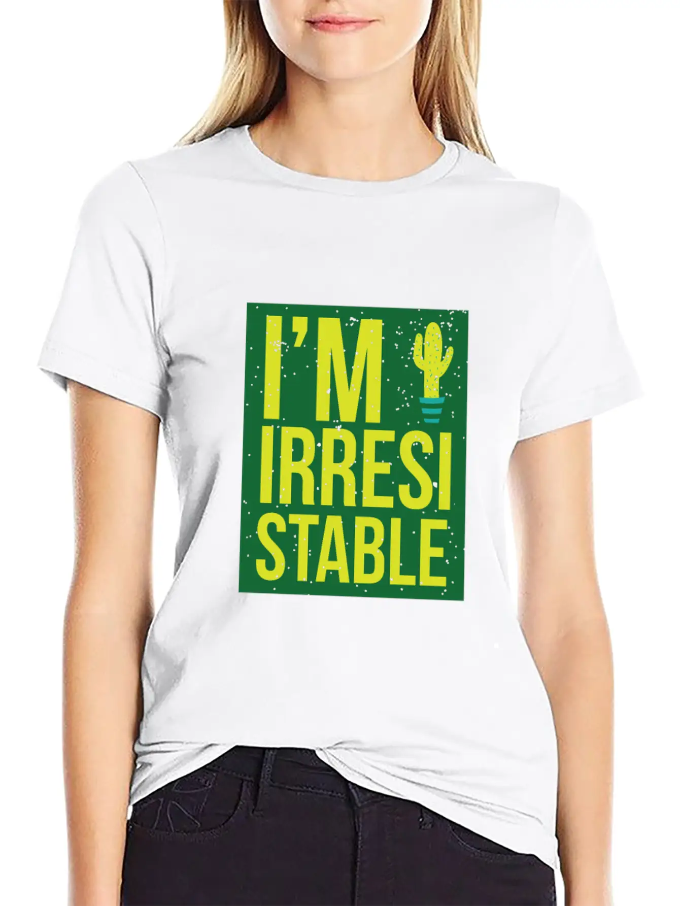 I'm Irresistable - Cactus Unisex Short Sleeve Soft Cotton T-Shirt – Casual Everyday Wear