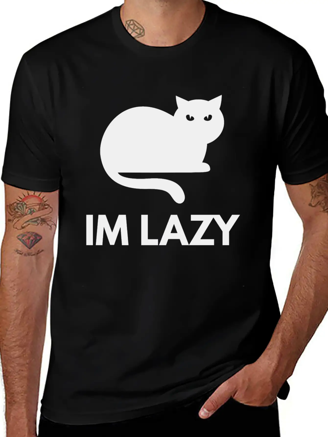 Im Lazy Essential Unisex Summer Tee – Soft Cotton Casual Fit