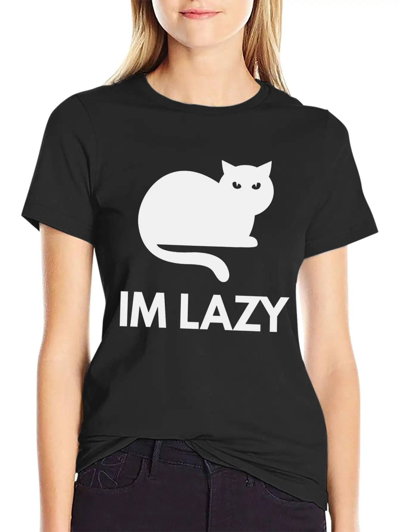Im Lazy Essential Unisex Summer Tee – Soft Cotton Casual Fit