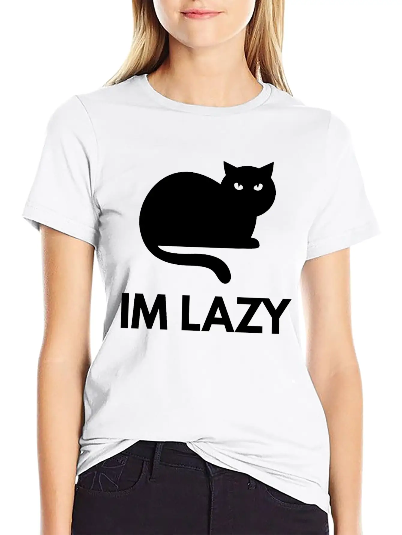 Im Lazy Essential Unisex Summer Tee – Soft Cotton Casual Fit
